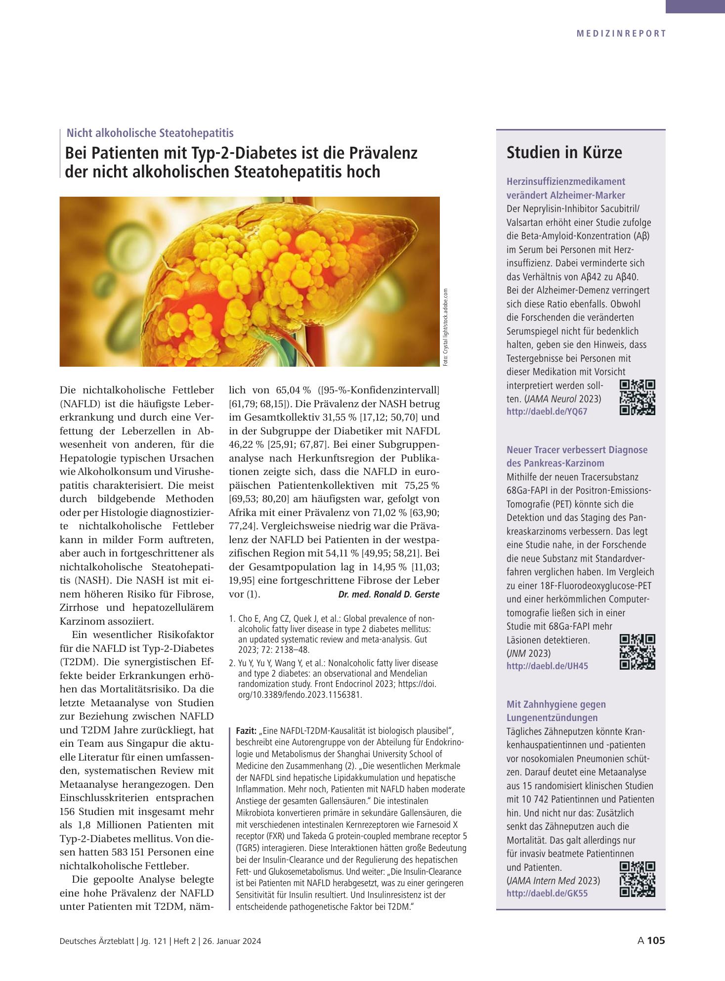 Vorschauseite 1: Studien in Kürze – Deutsches Ärzteblatt