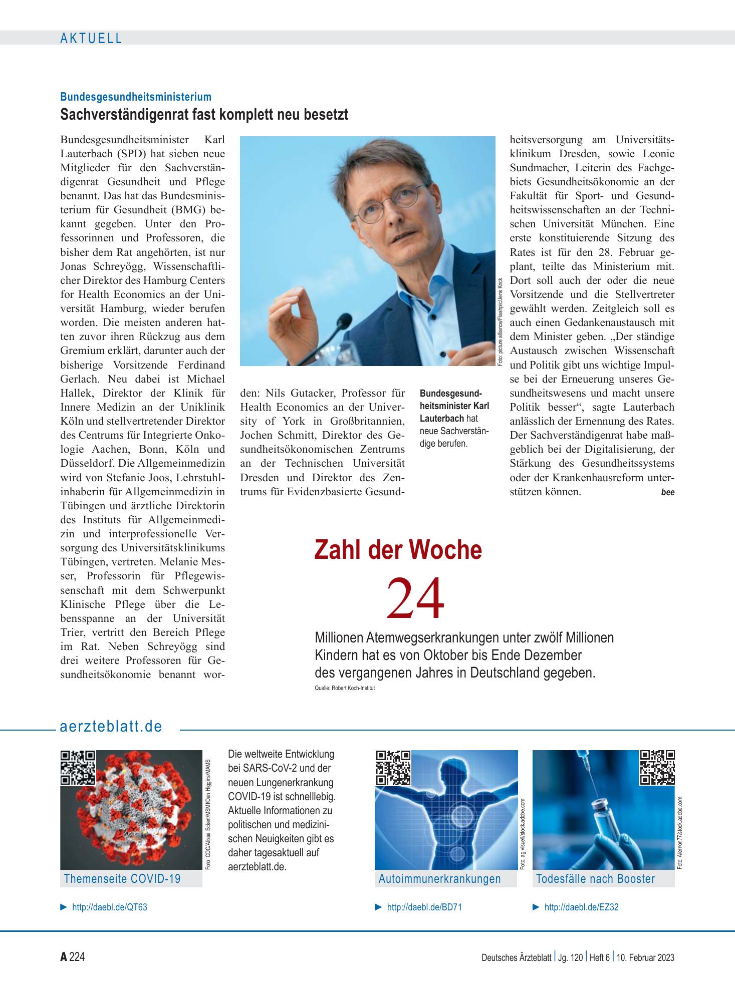 Vorschauseite 1: aerzteblatt.de – Deutsches Ärzteblatt