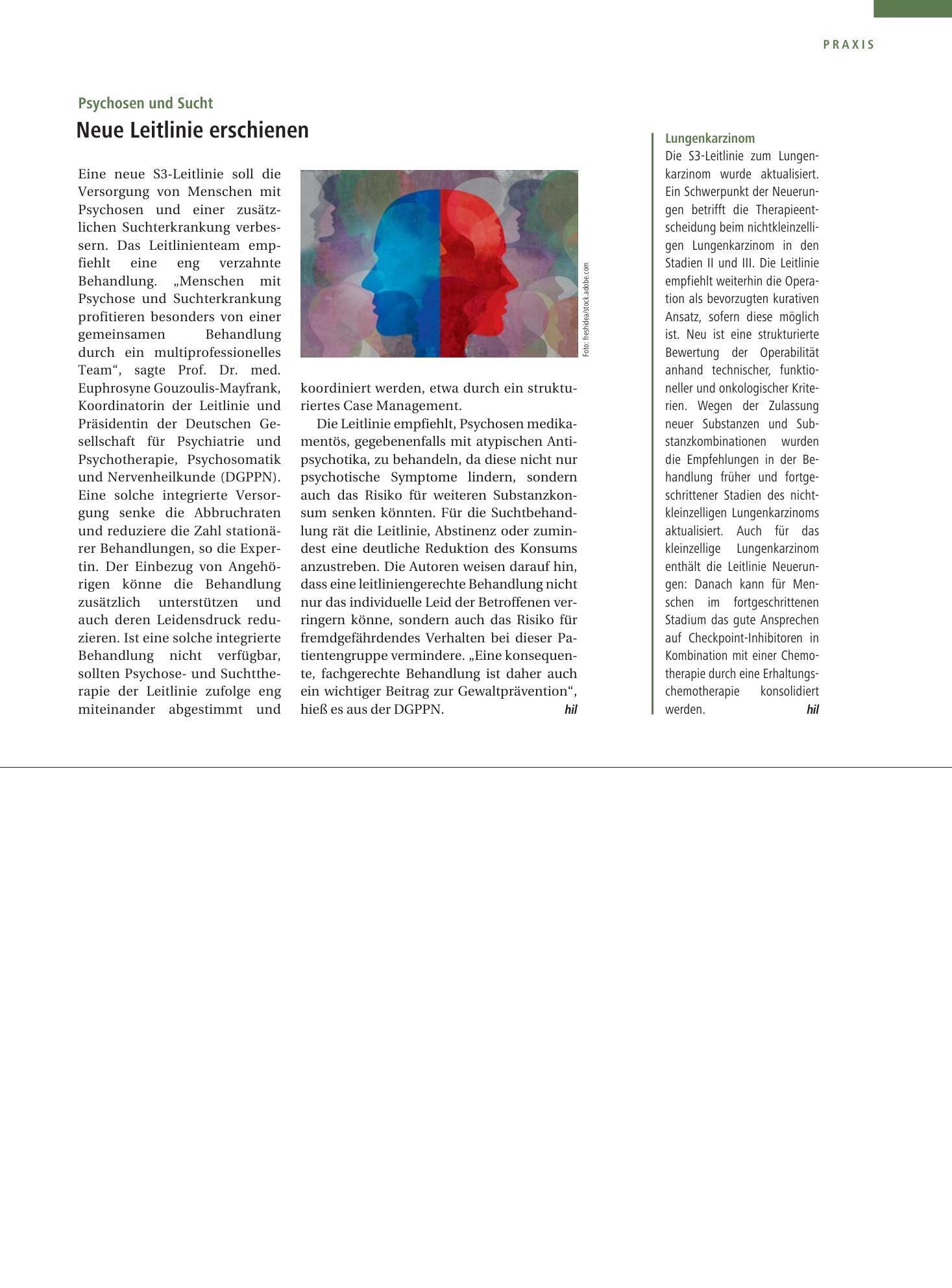 Vorschauseite 1: Lungenkarzinom – Deutsches Ärzteblatt