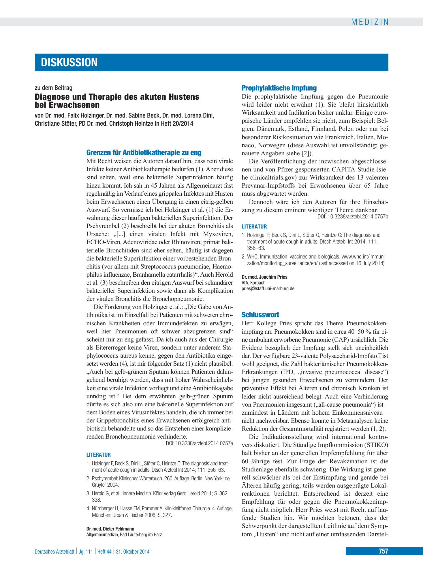 Vorschauseite 1: Schlusswort – Deutsches Ärzteblatt