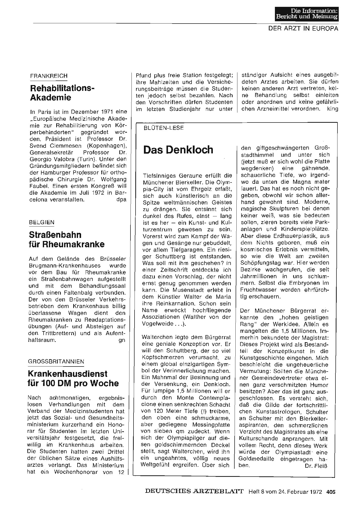 Vorschauseite 1: Belgien: Straßenbahn für Rheumakranke