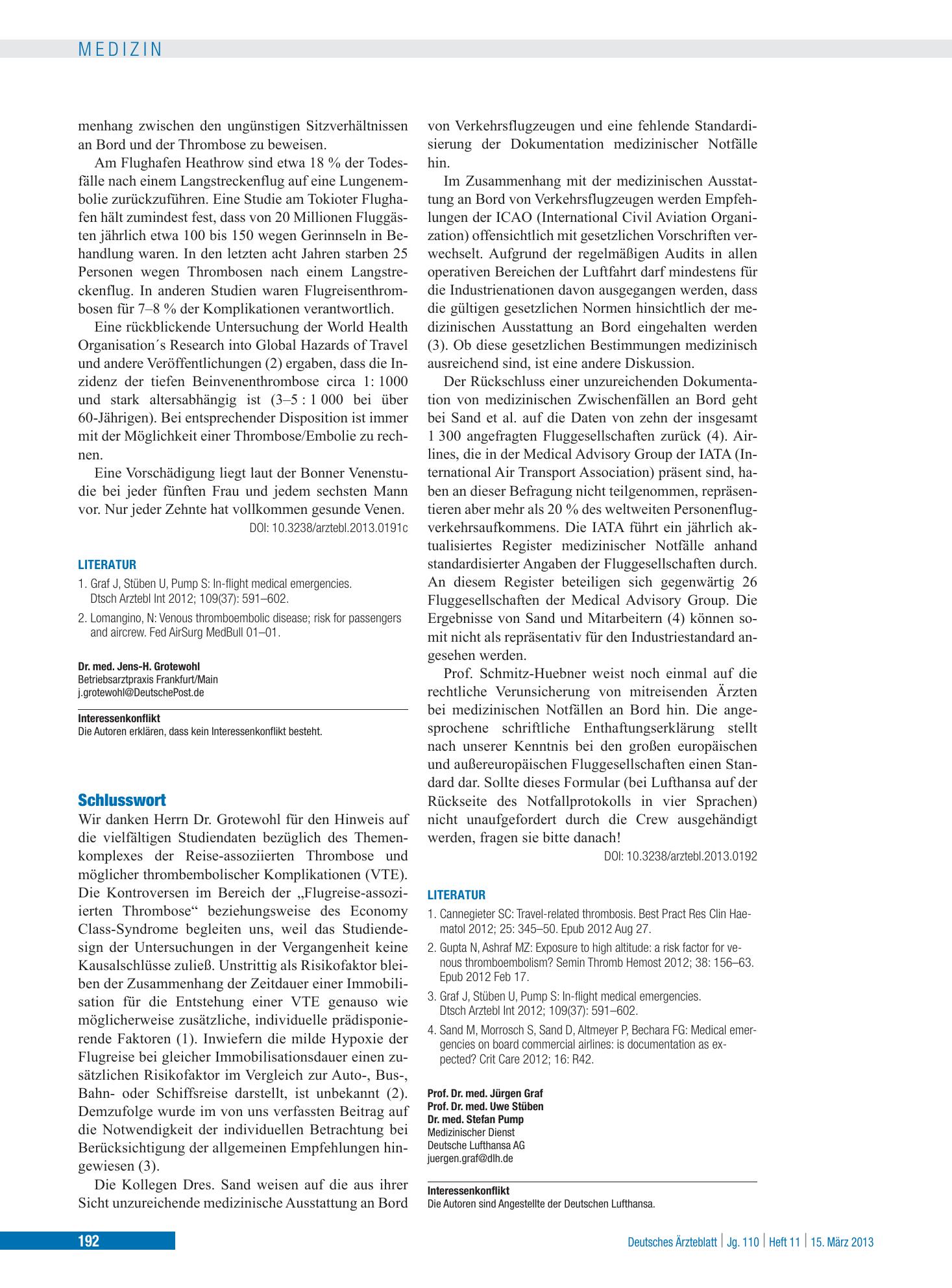Vorschauseite 1: Schlusswort – Deutsches Ärzteblatt