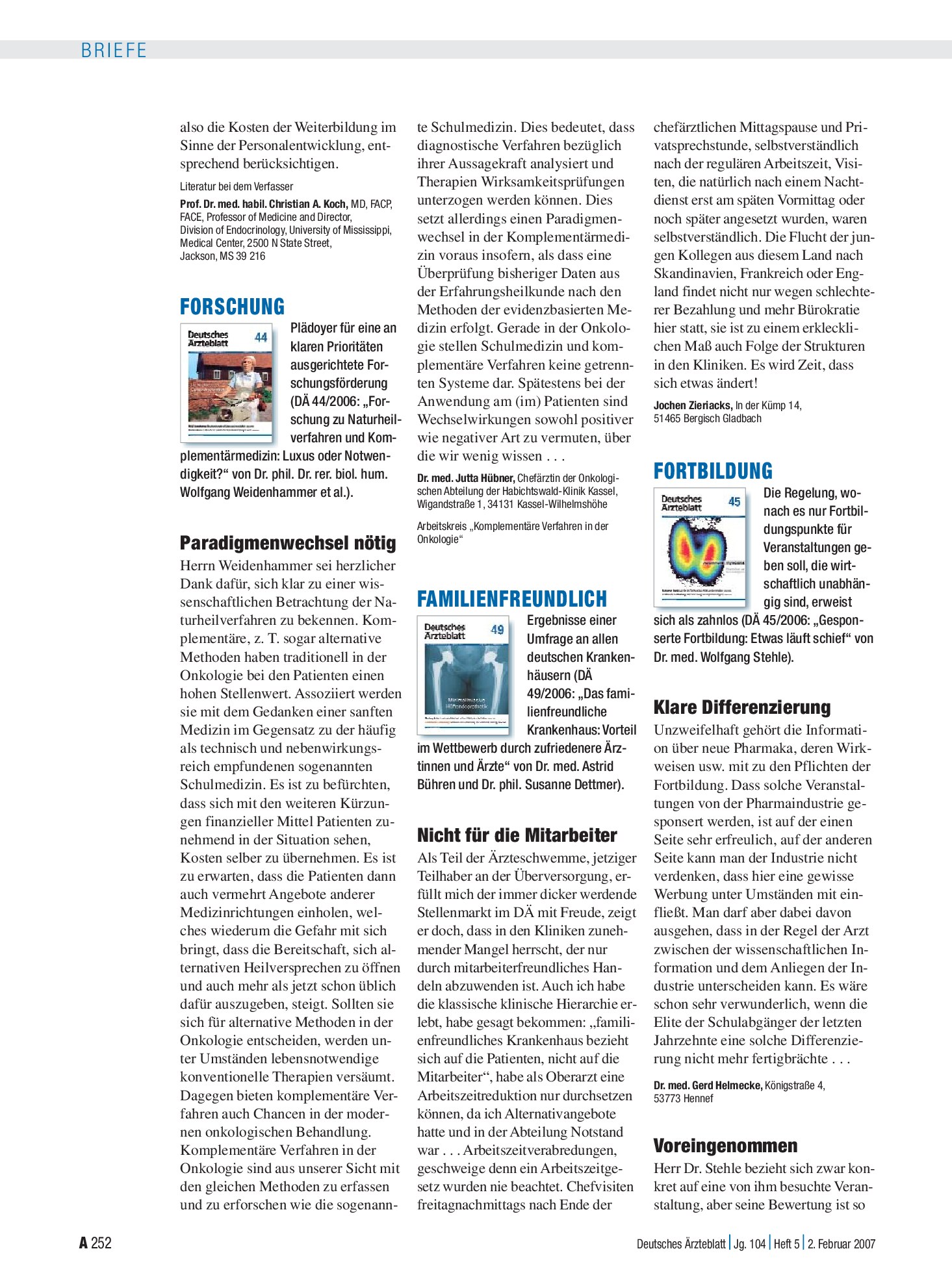 Vorschauseite 1: Forschung: Paradigmenwechsel nötig – Deutsches Ärzteblatt