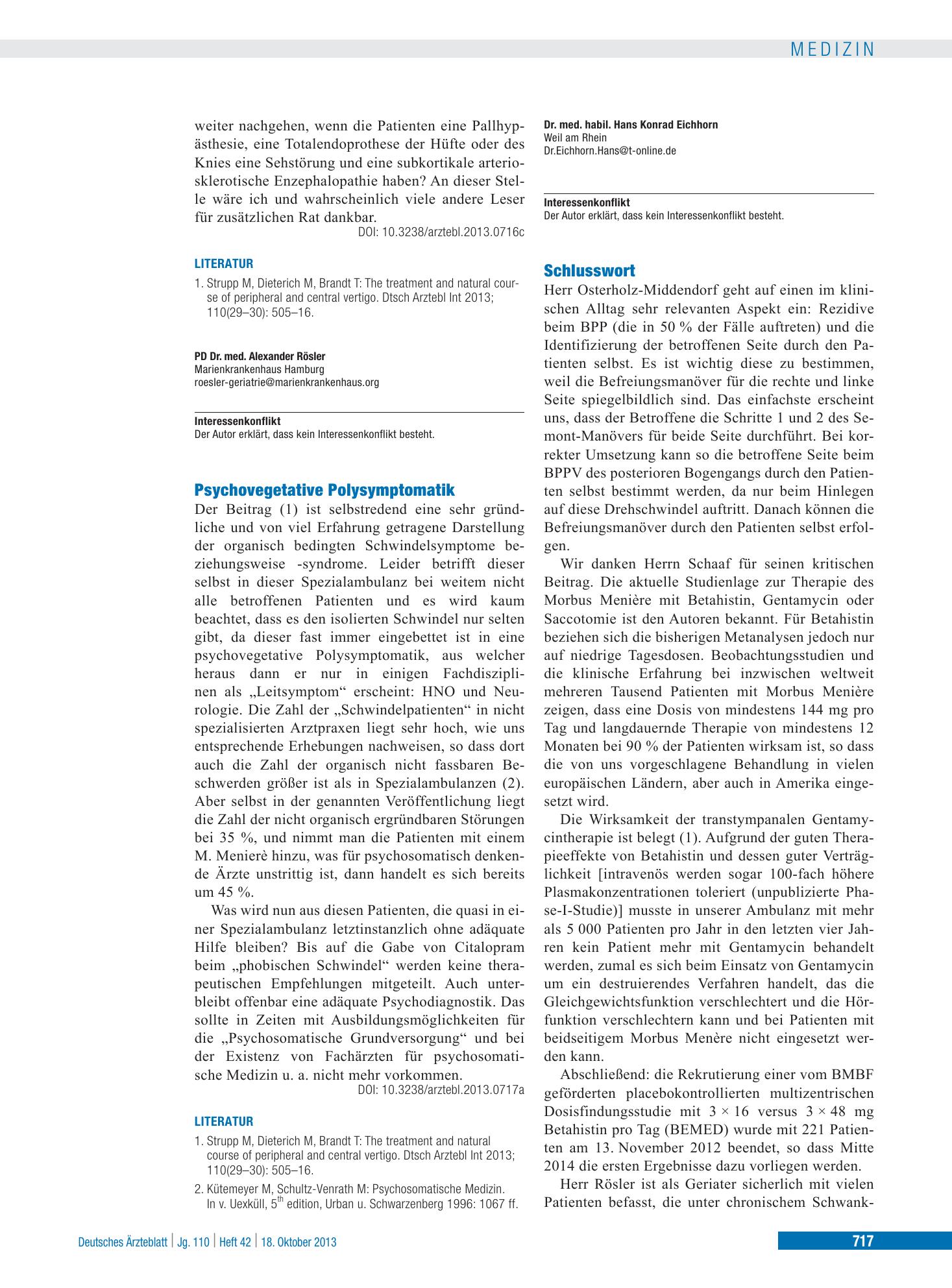 Vorschauseite 1: Schlusswort – Deutsches Ärzteblatt