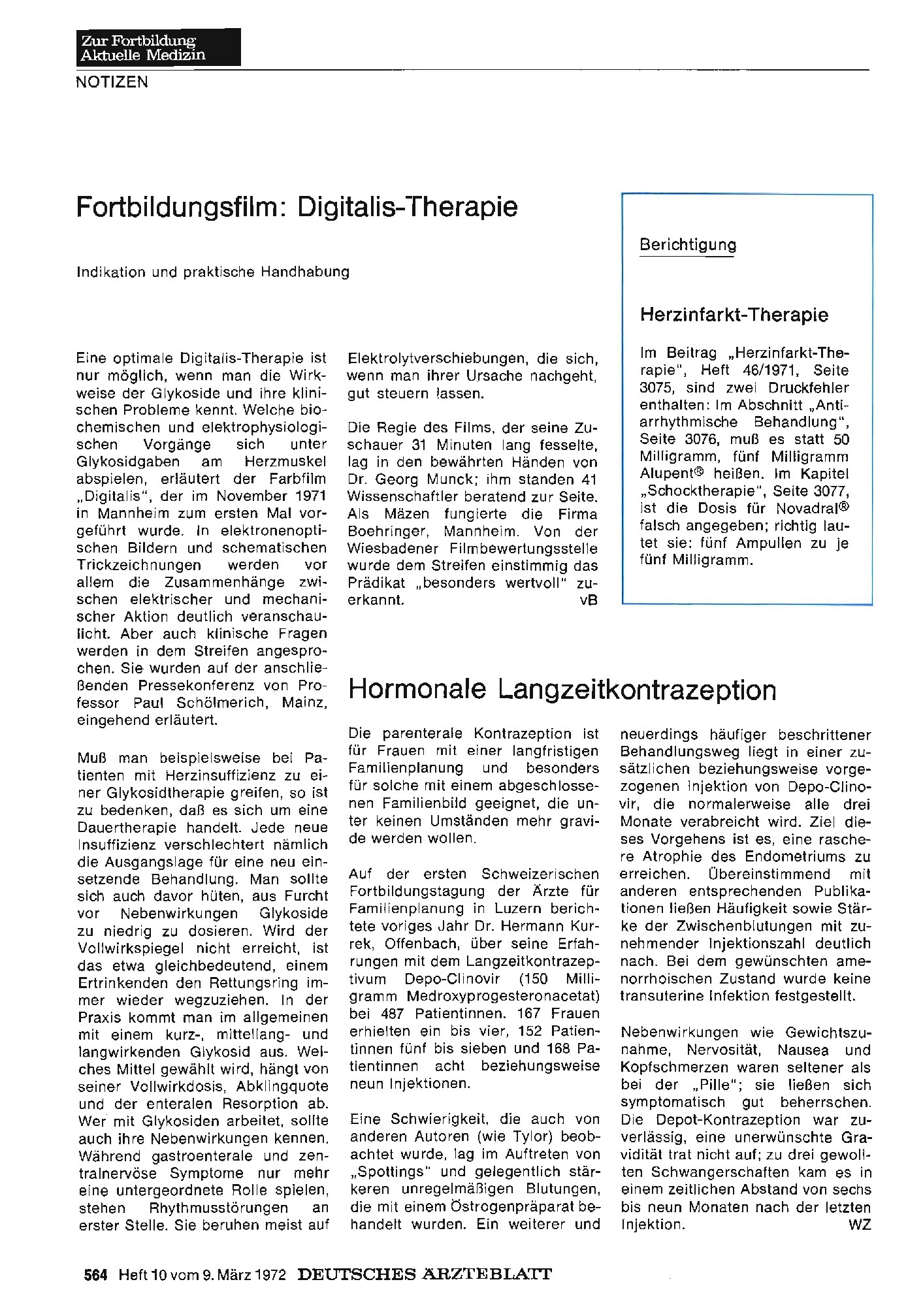 Vorschauseite 1: Fortbildungsfilm: Digitalis-Therapie