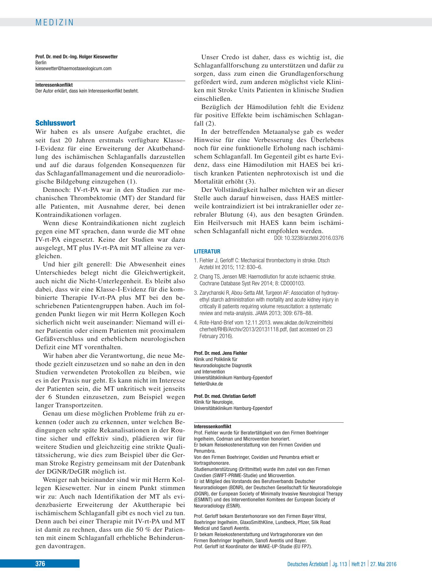Vorschauseite 1: Schlusswort – Deutsches Ärzteblatt
