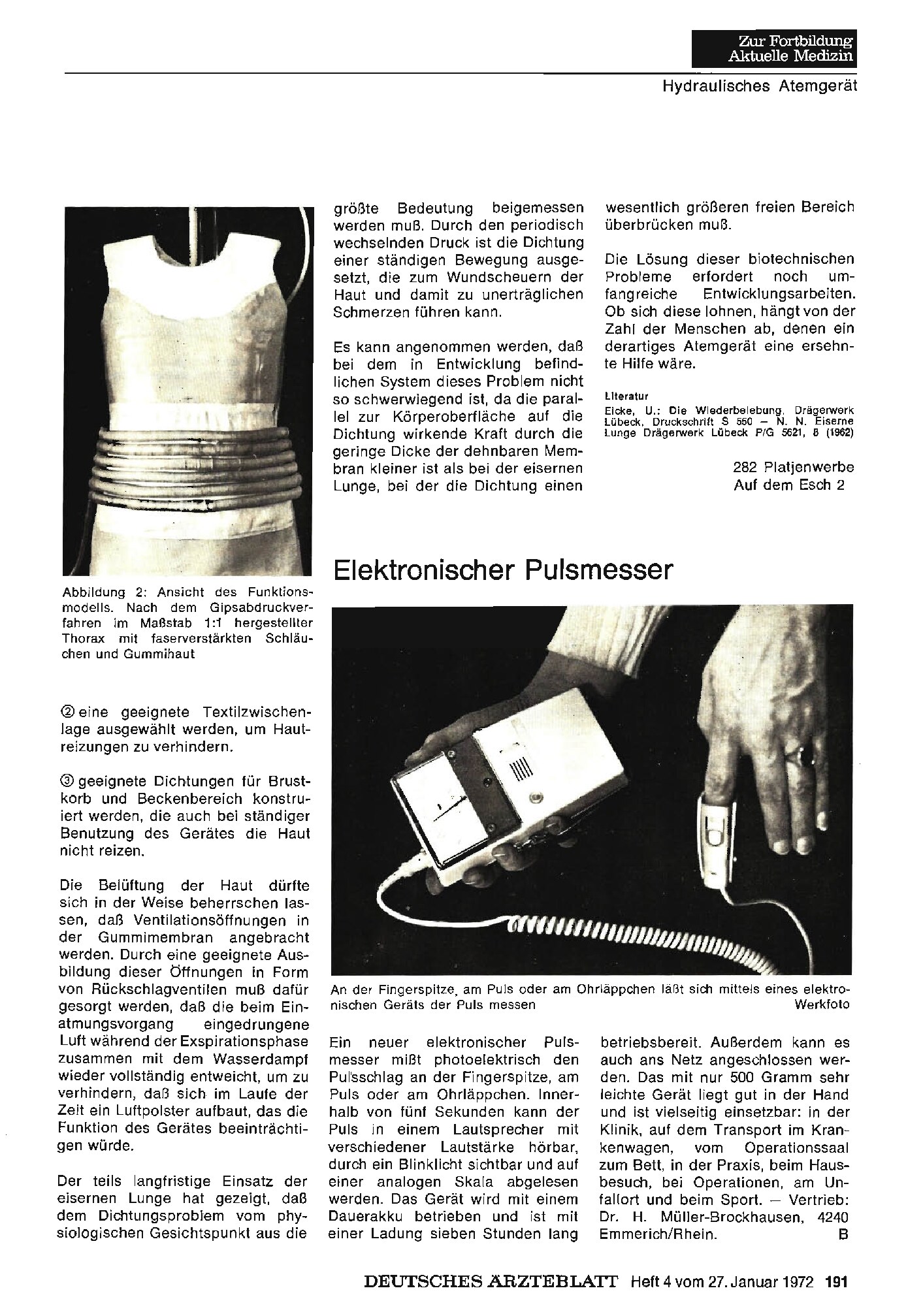 Vorschauseite 1: Elektronischer Pulsmesser