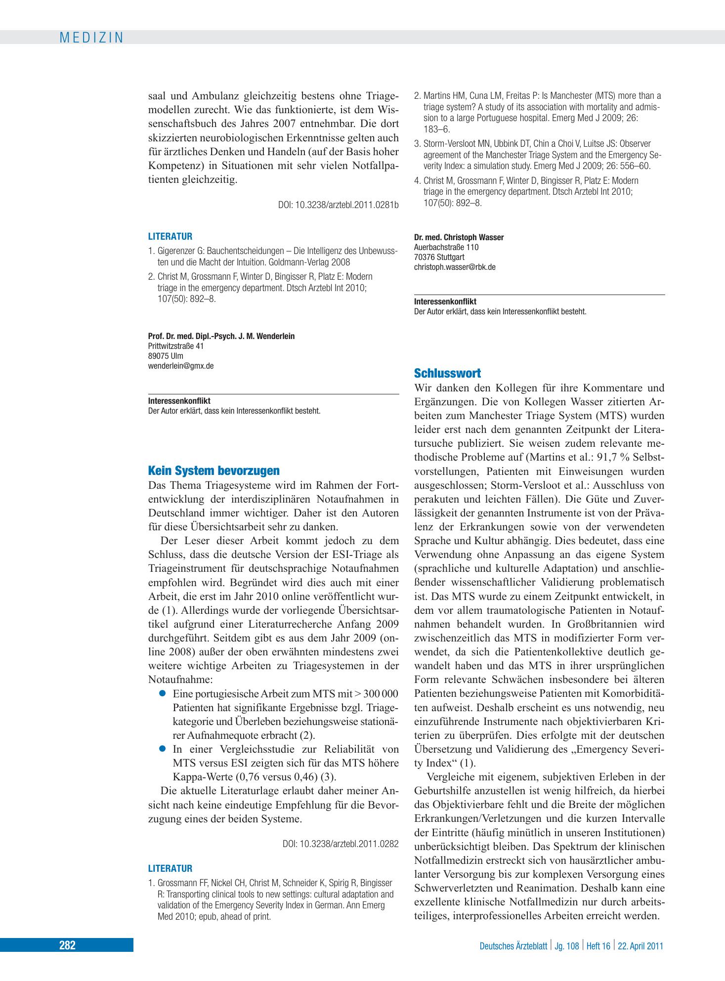 Vorschauseite 1: Schlusswort – Deutsches Ärzteblatt
