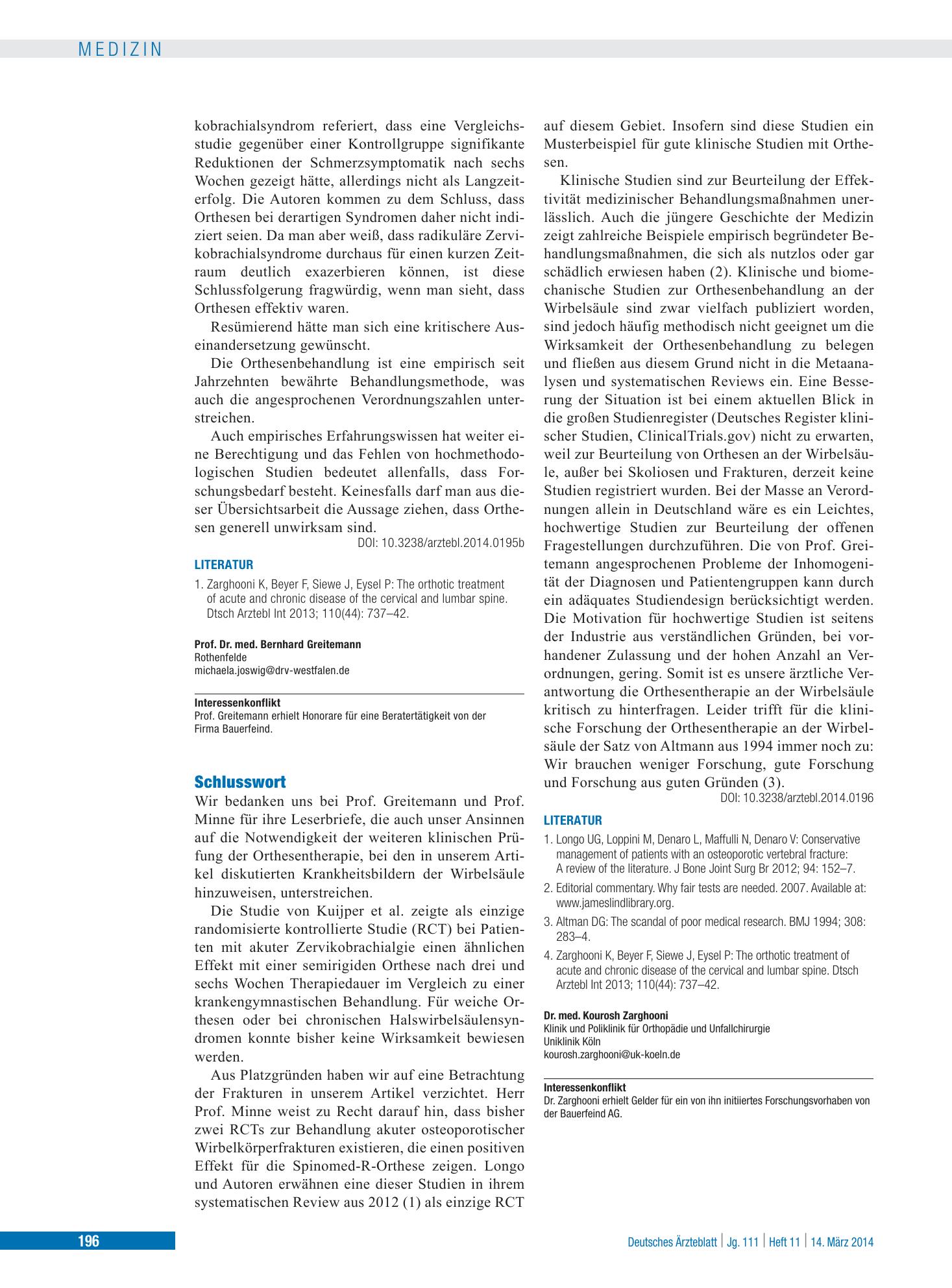 Vorschauseite 1: Schlusswort – Deutsches Ärzteblatt