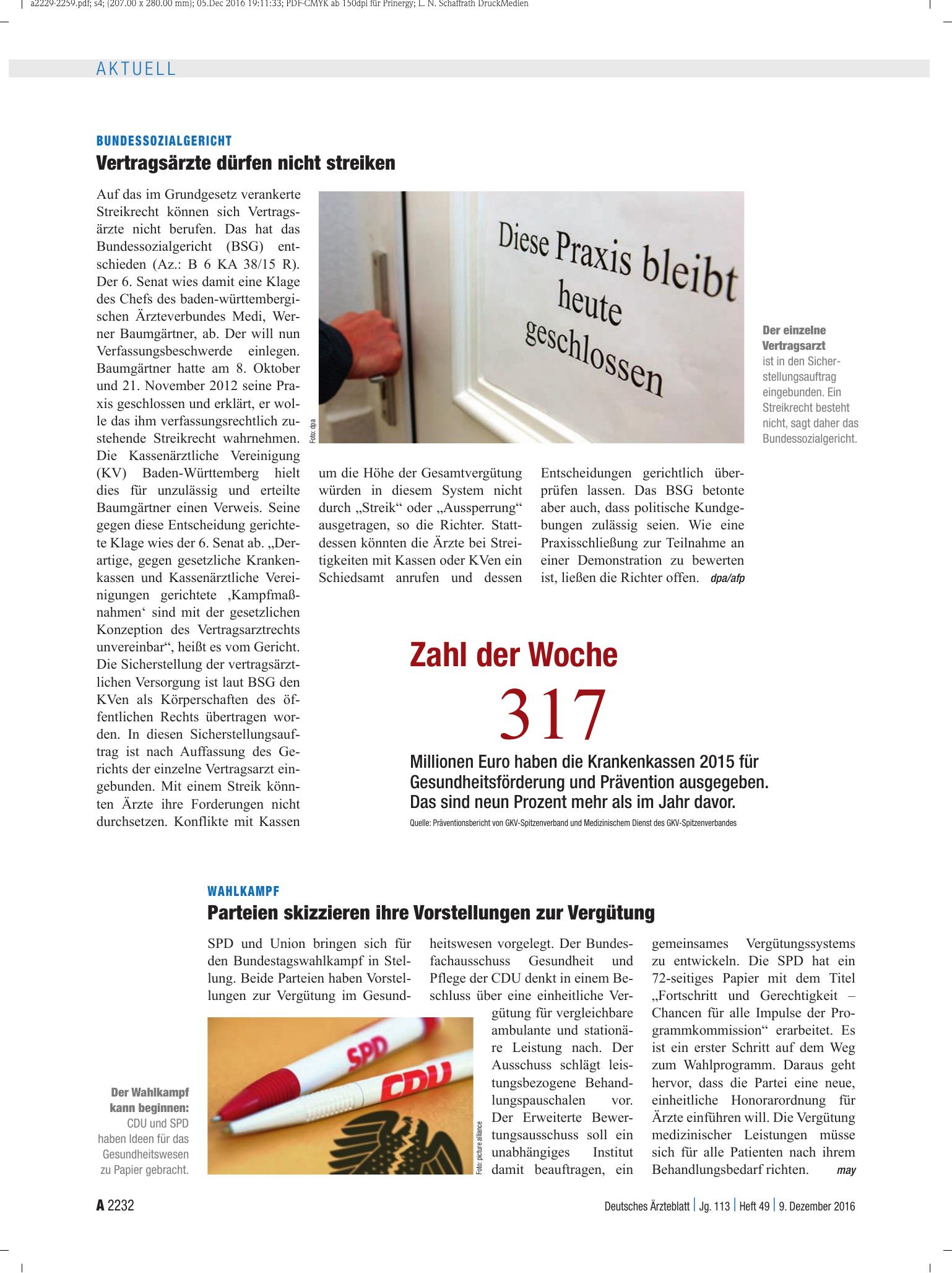 Vorschauseite 1: Zahl der Woche 317 – Deutsches Ärzteblatt