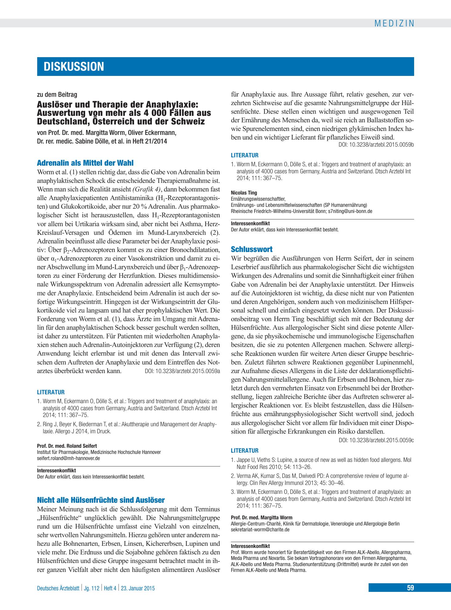 Vorschauseite 1: Schlusswort – Deutsches Ärzteblatt