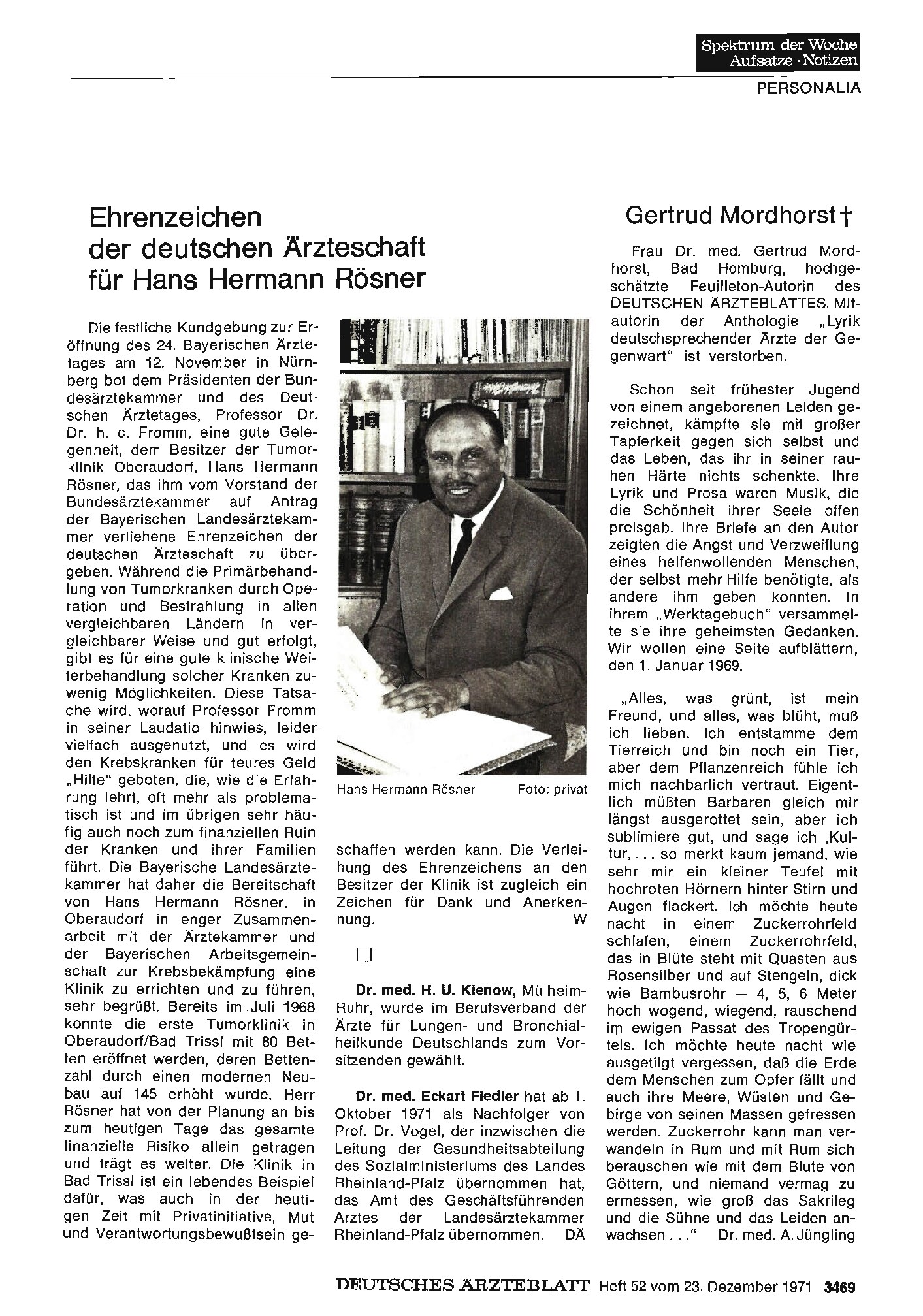 Vorschauseite 1: Dr. med. H. U. Kienow / Dr. med. Eckart Fiedler