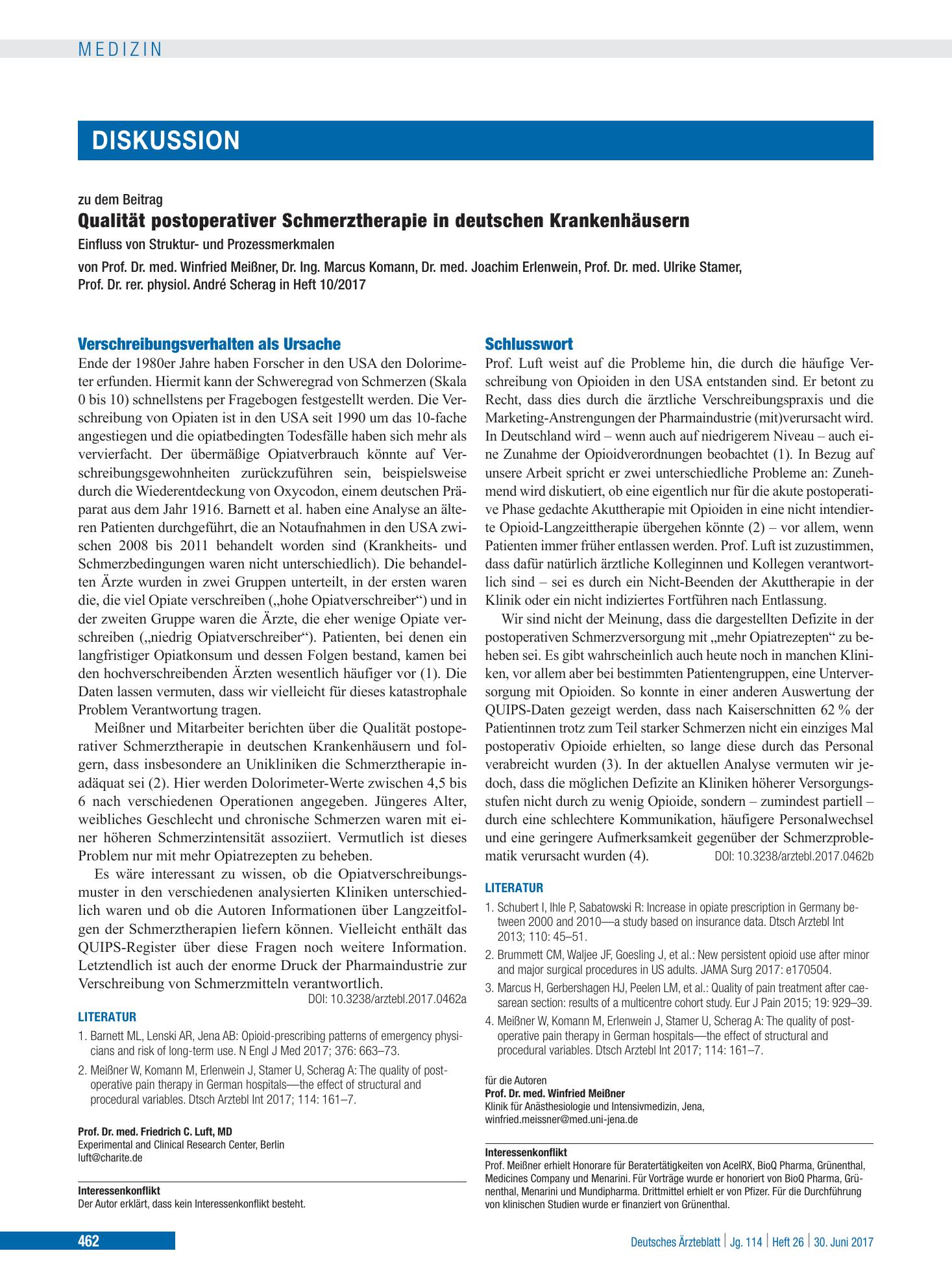 Vorschauseite 1: Schlusswort – Deutsches Ärzteblatt