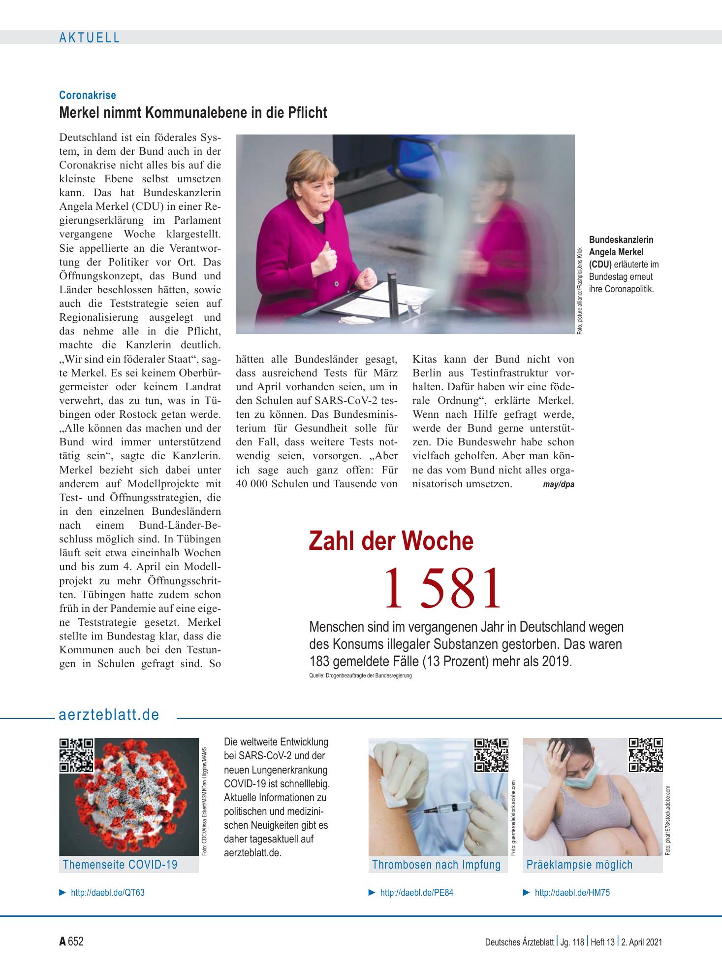 Vorschauseite 1: aerzteblatt.de – Deutsches Ärzteblatt