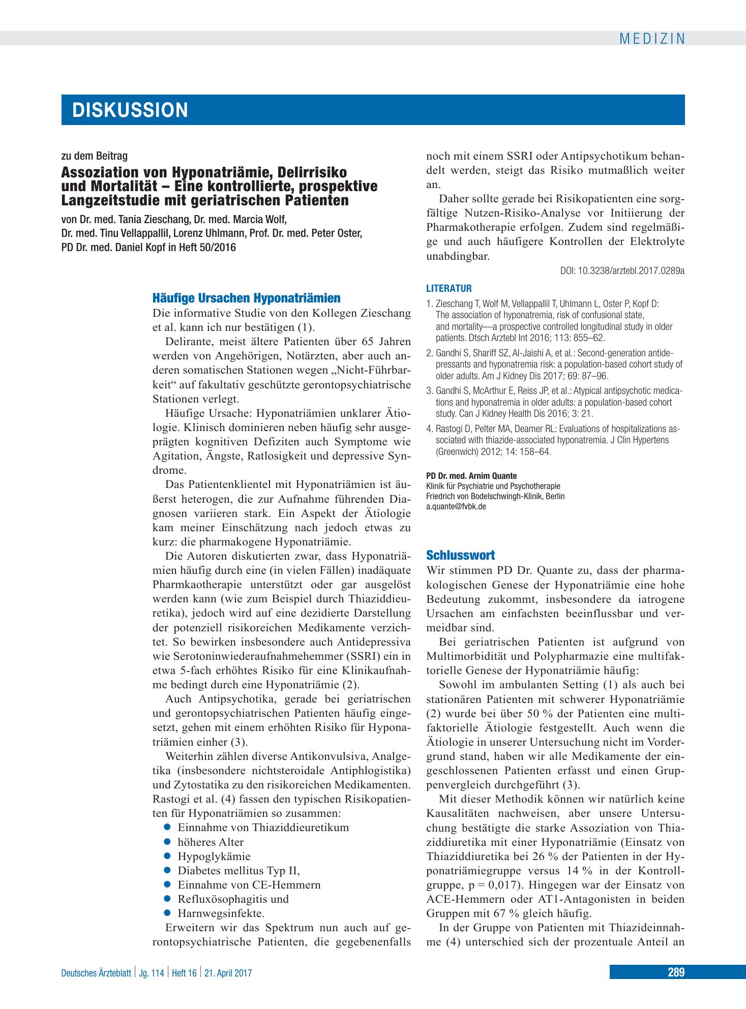 Vorschauseite 1: Schlusswort – Deutsches Ärzteblatt