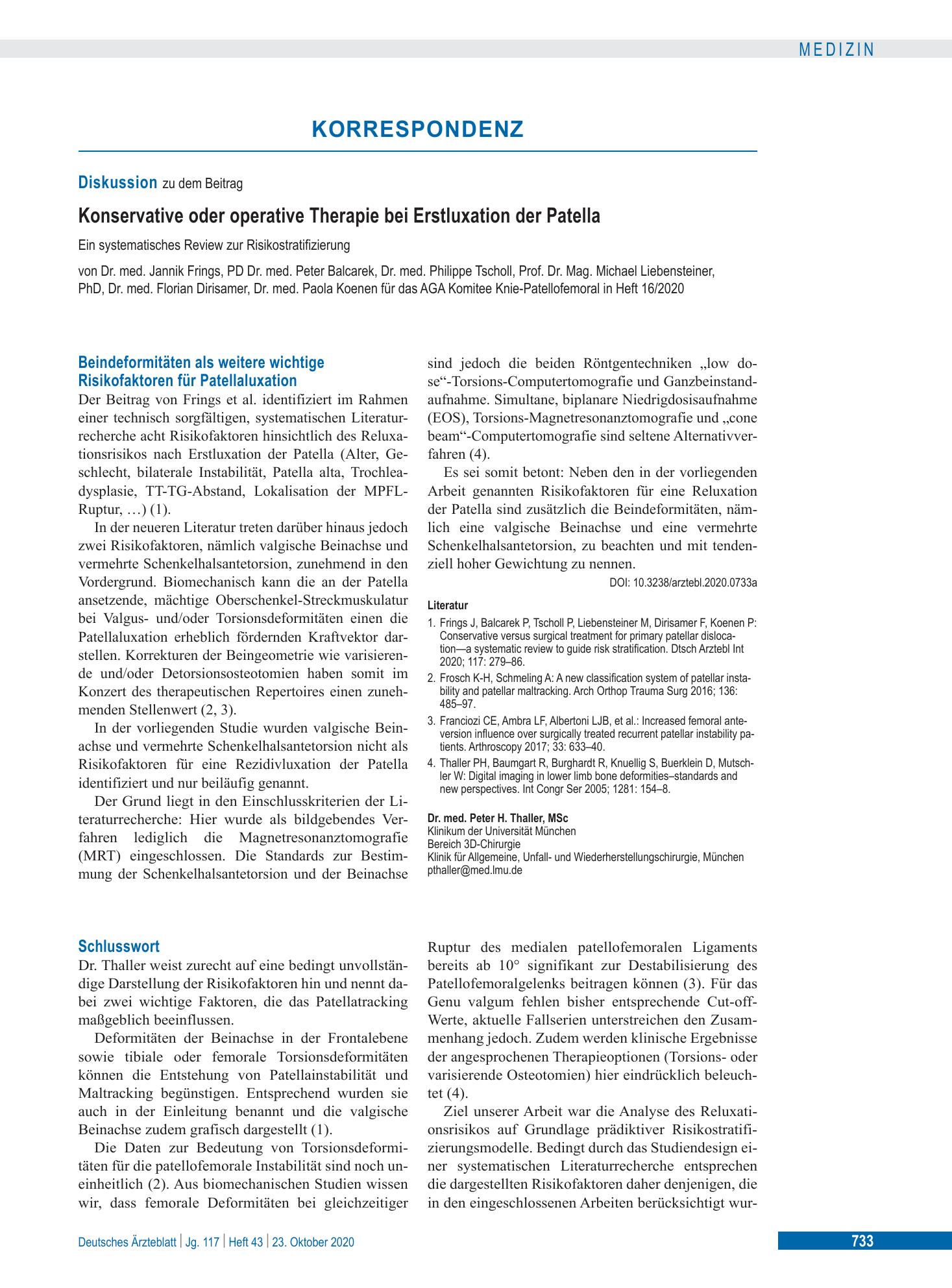 Vorschauseite 1: Schlusswort – Deutsches Ärzteblatt