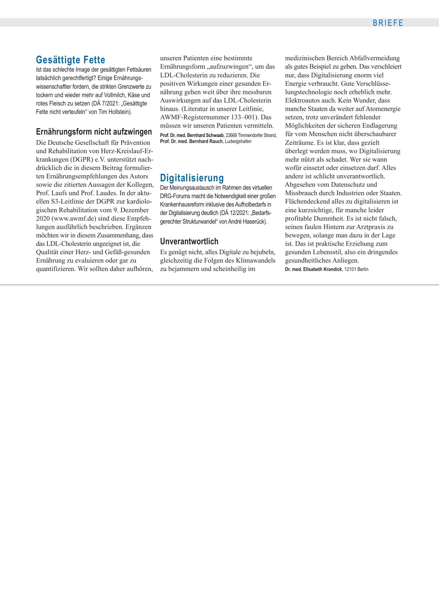 Vorschauseite 1: Digitalisierung: Unverantwortlich – Deutsches Ärzteblatt