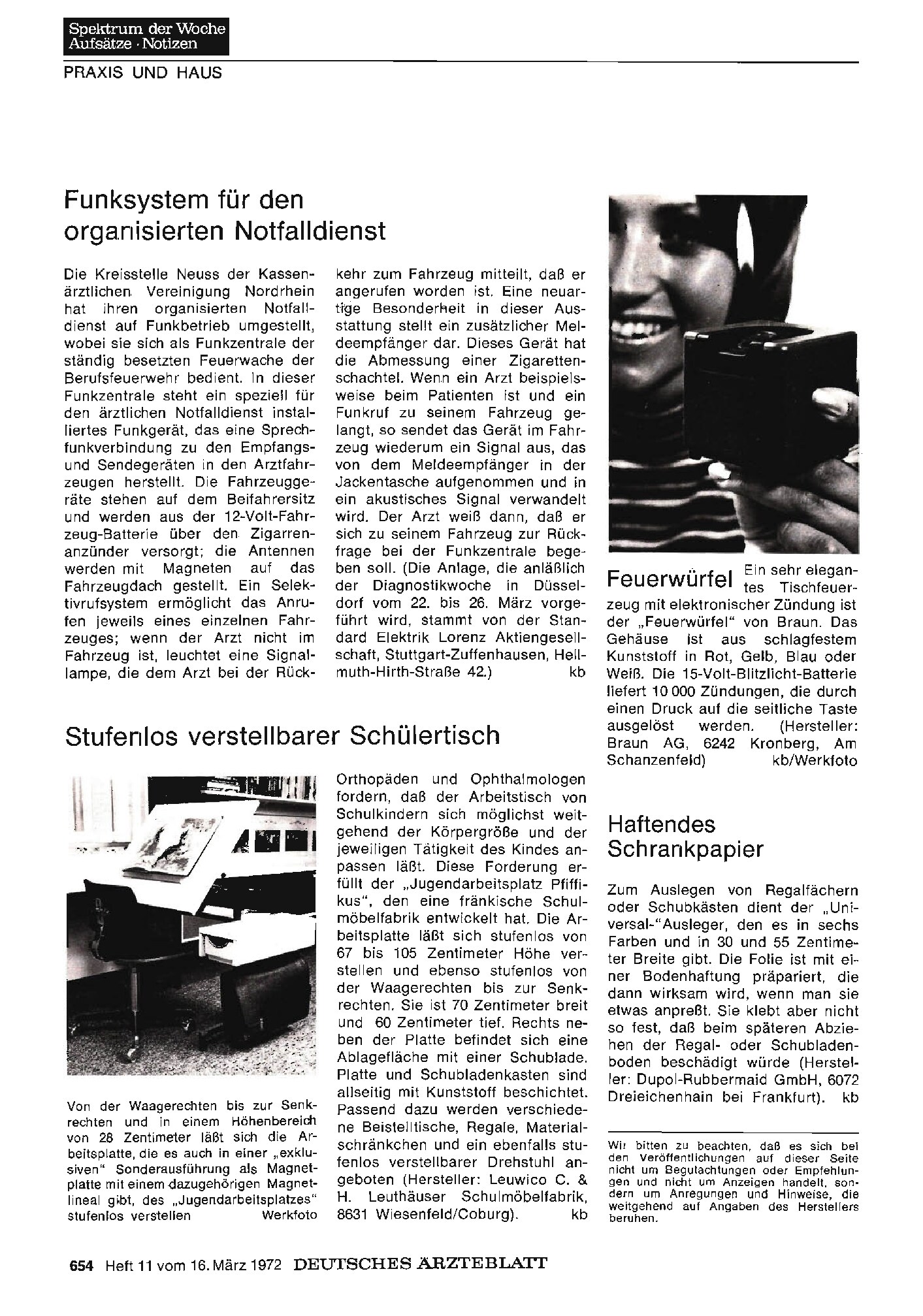 Vorschauseite 1: Stufenlos verstellbarer Schülertisch
