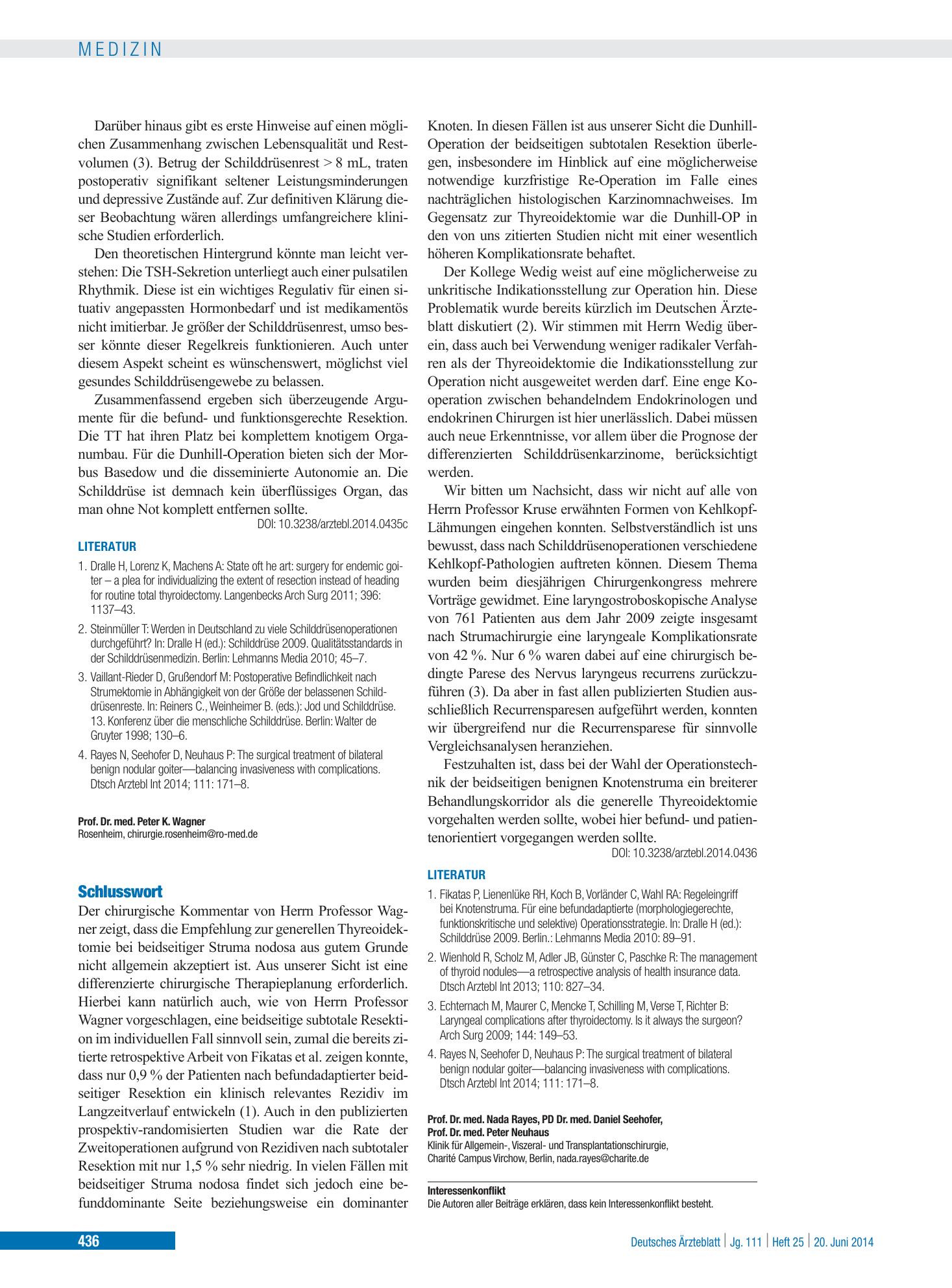 Vorschauseite 1: Schlusswort – Deutsches Ärzteblatt