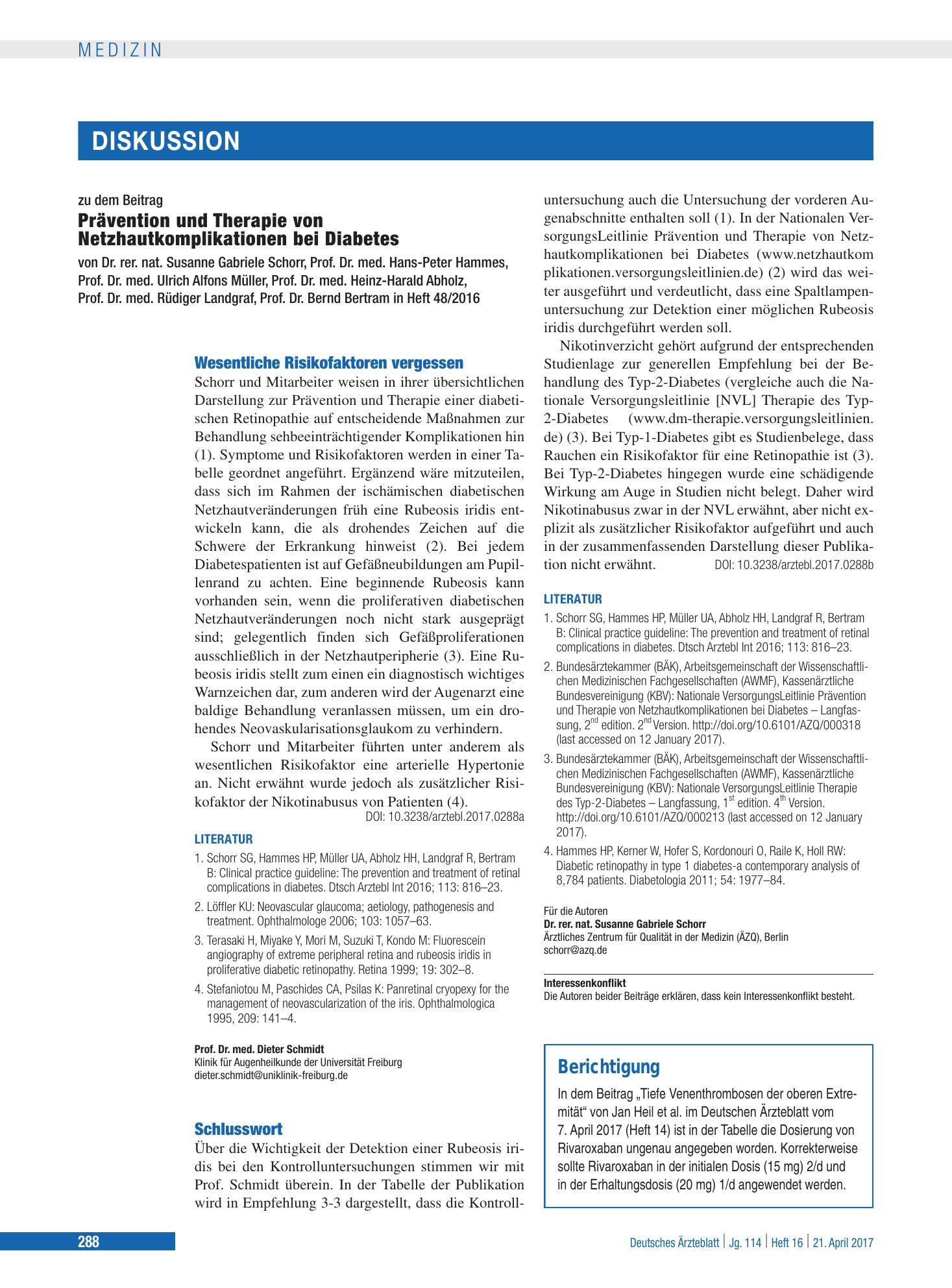 Vorschauseite 1: Berichtigung – Deutsches Ärzteblatt