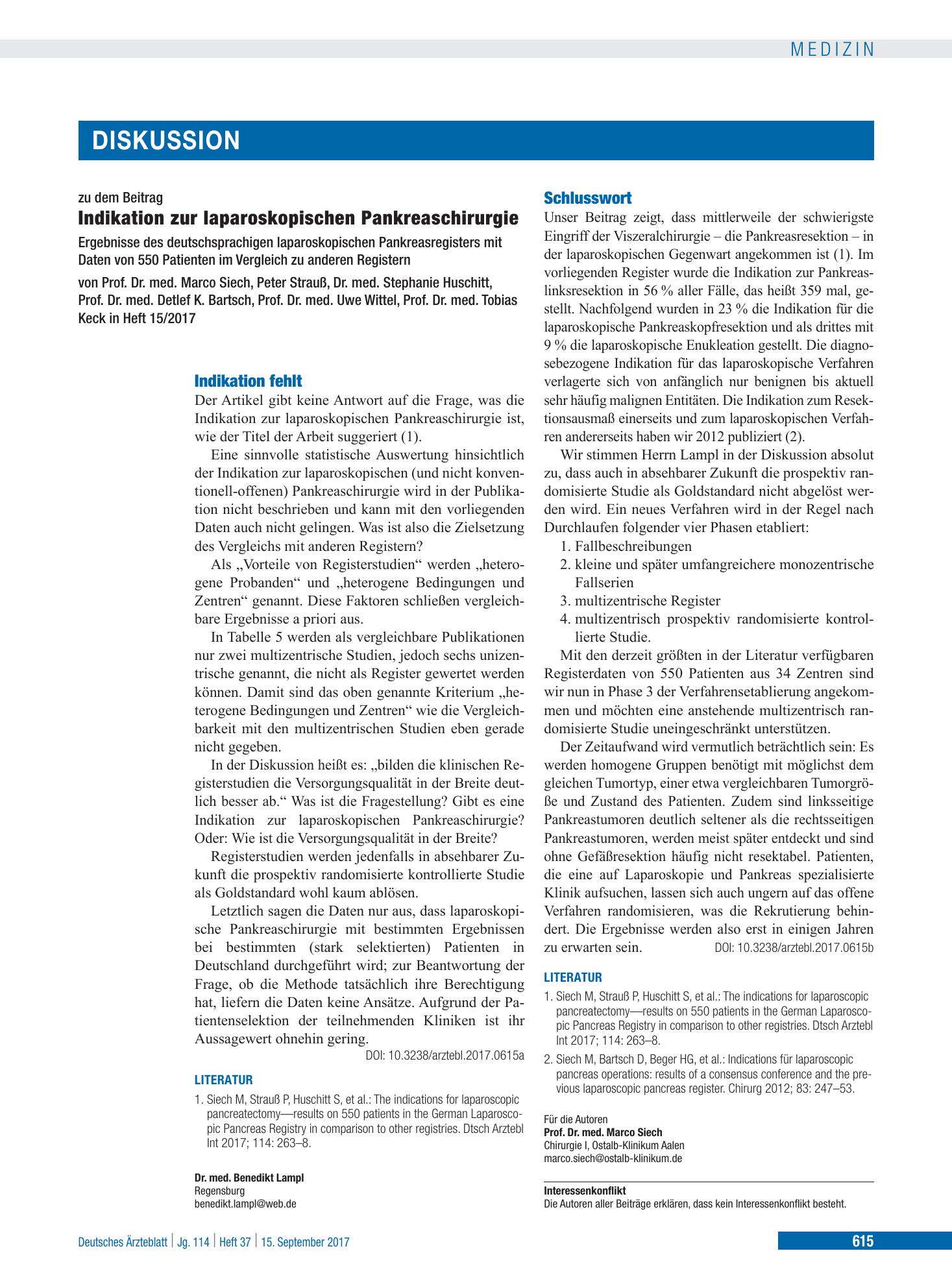 Vorschauseite 1: Indikation fehlt – Deutsches Ärzteblatt