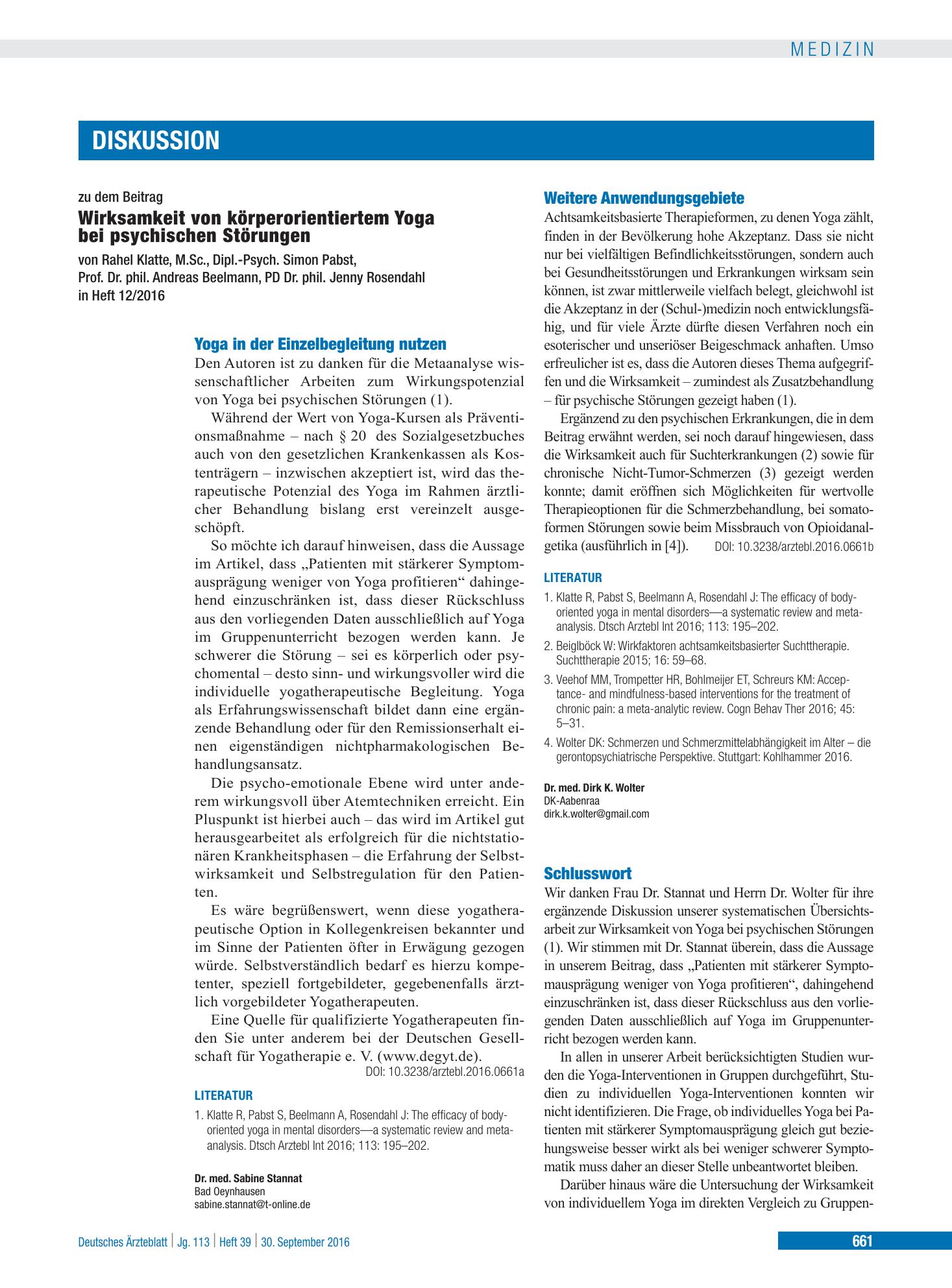 Vorschauseite 1: Schlusswort – Deutsches Ärzteblatt