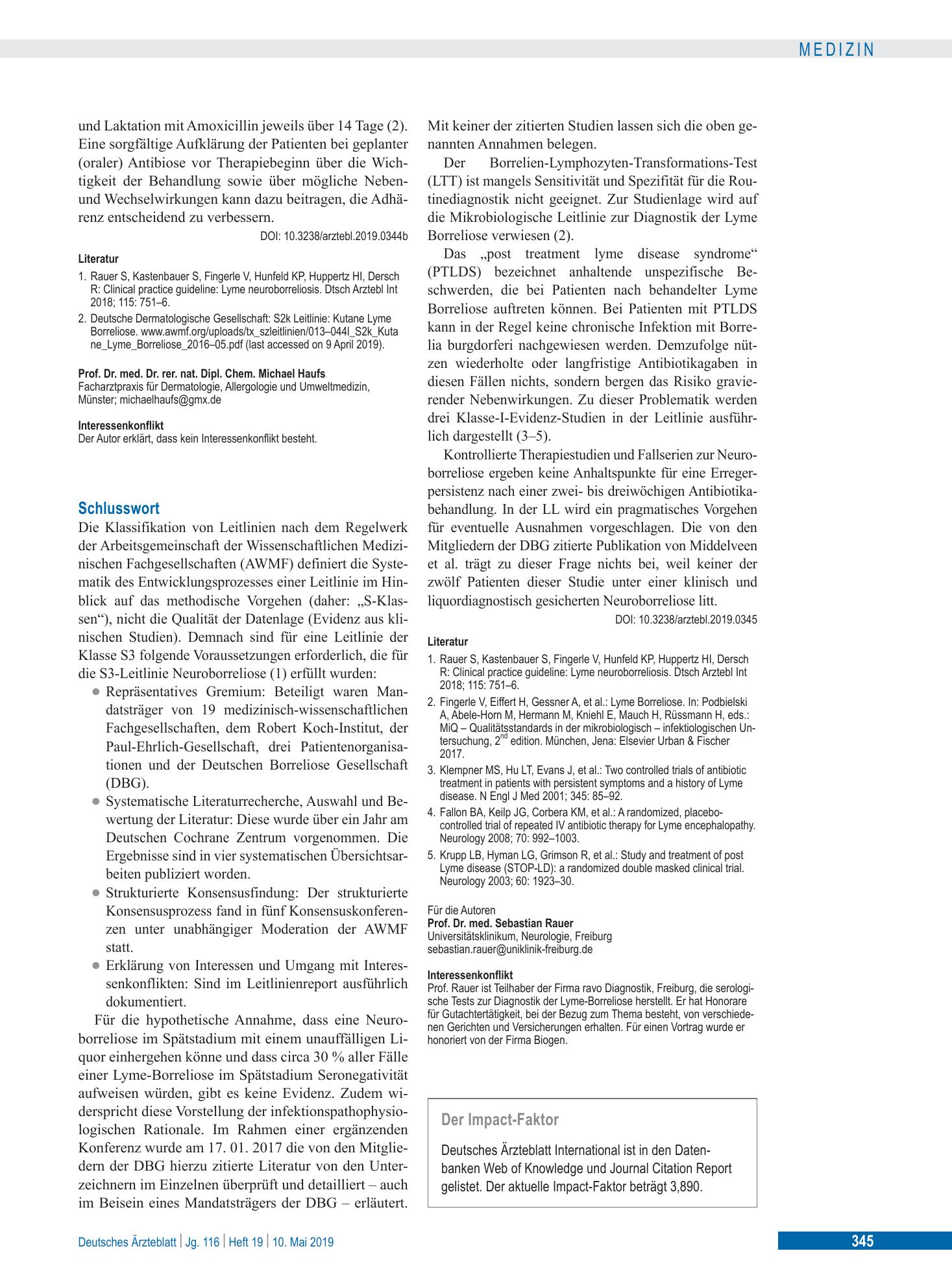 Vorschauseite 1: Schlusswort – Deutsches Ärzteblatt