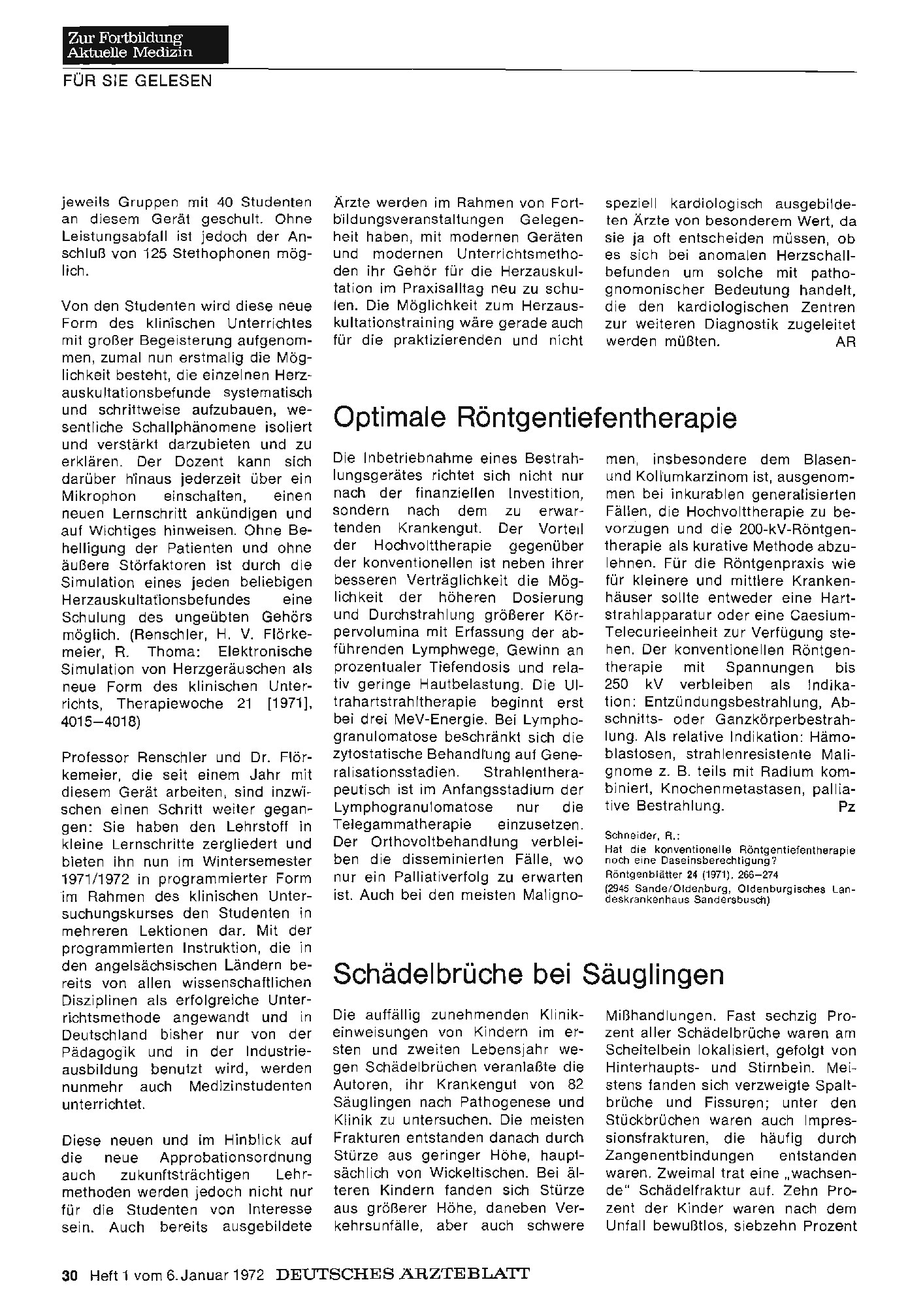 Vorschauseite 1: Schädelbrüche bei Säuglingen