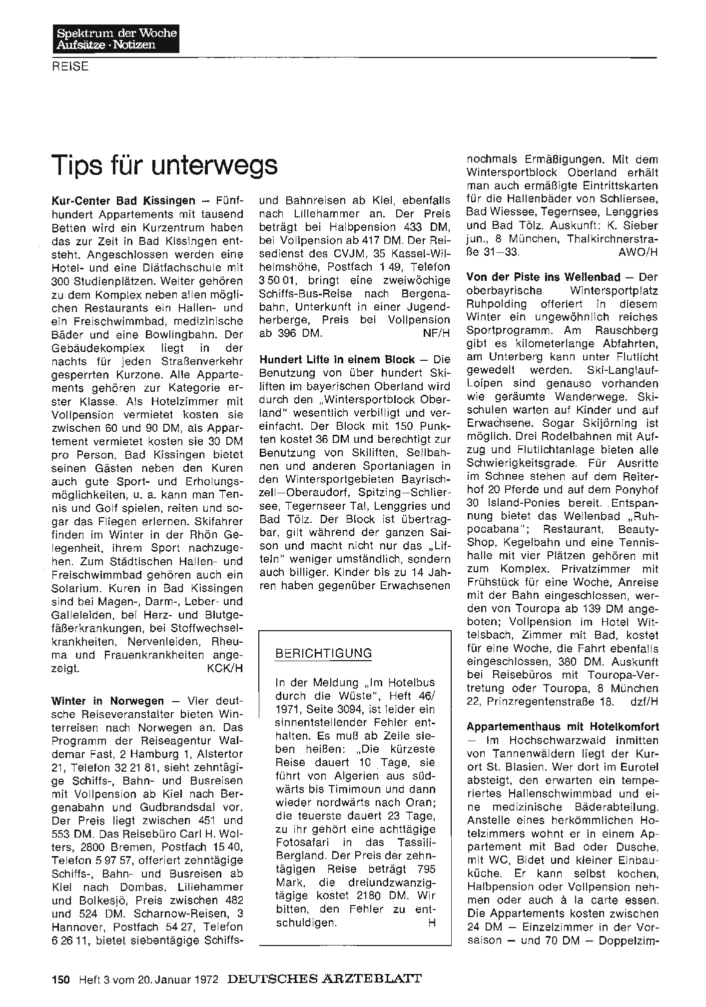 Vorschauseite 1: Tips für unterwegs