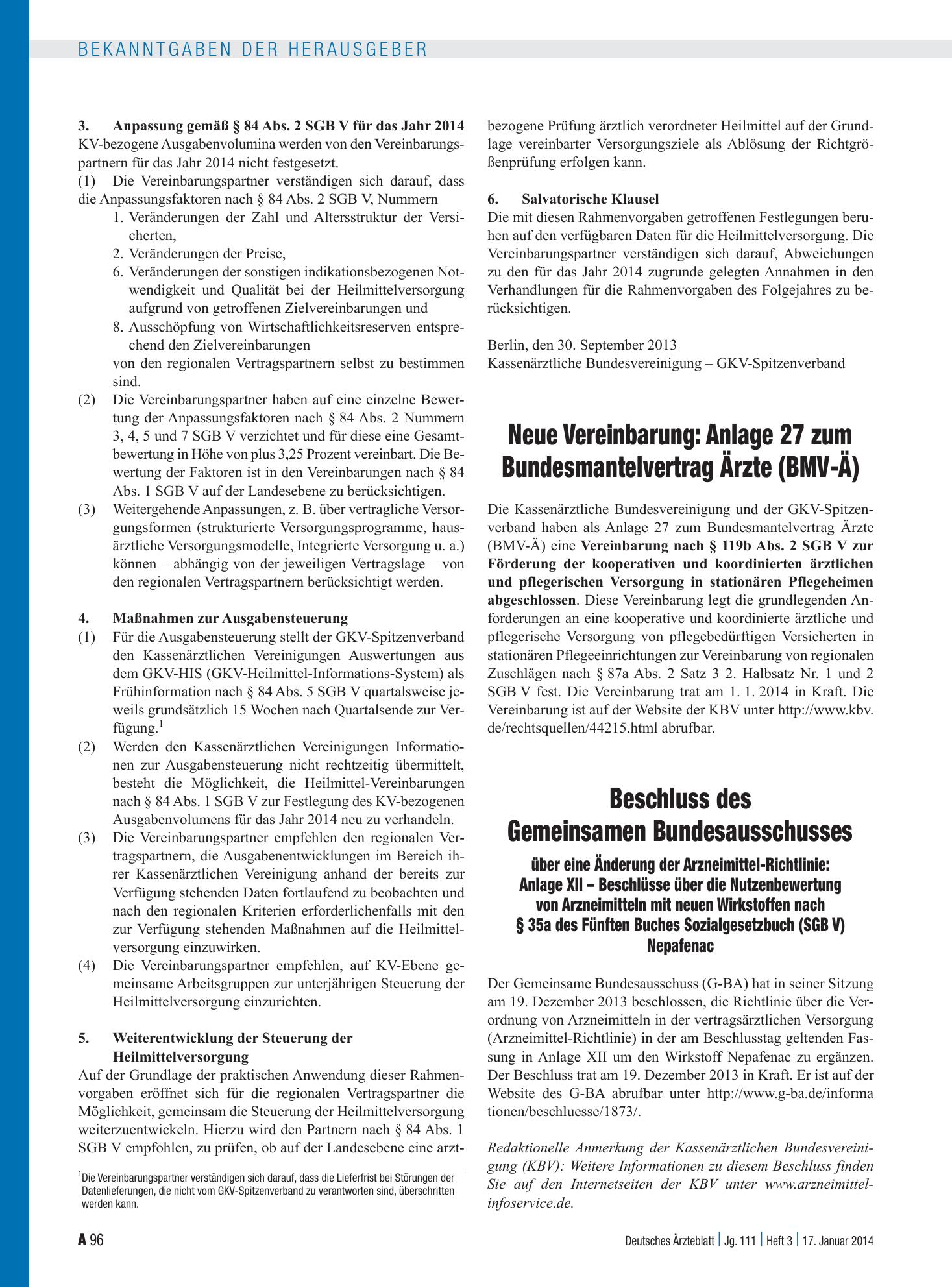 Vorschauseite 1: Beschluss des Gemeinsamen Bundesausschusses über eine Änderung der Arzneimittel-Richtlinie: Anlage XII – Beschlüsse über die Nutzenbewertung von Arzneimitteln mit neuen Wirkstoffe…