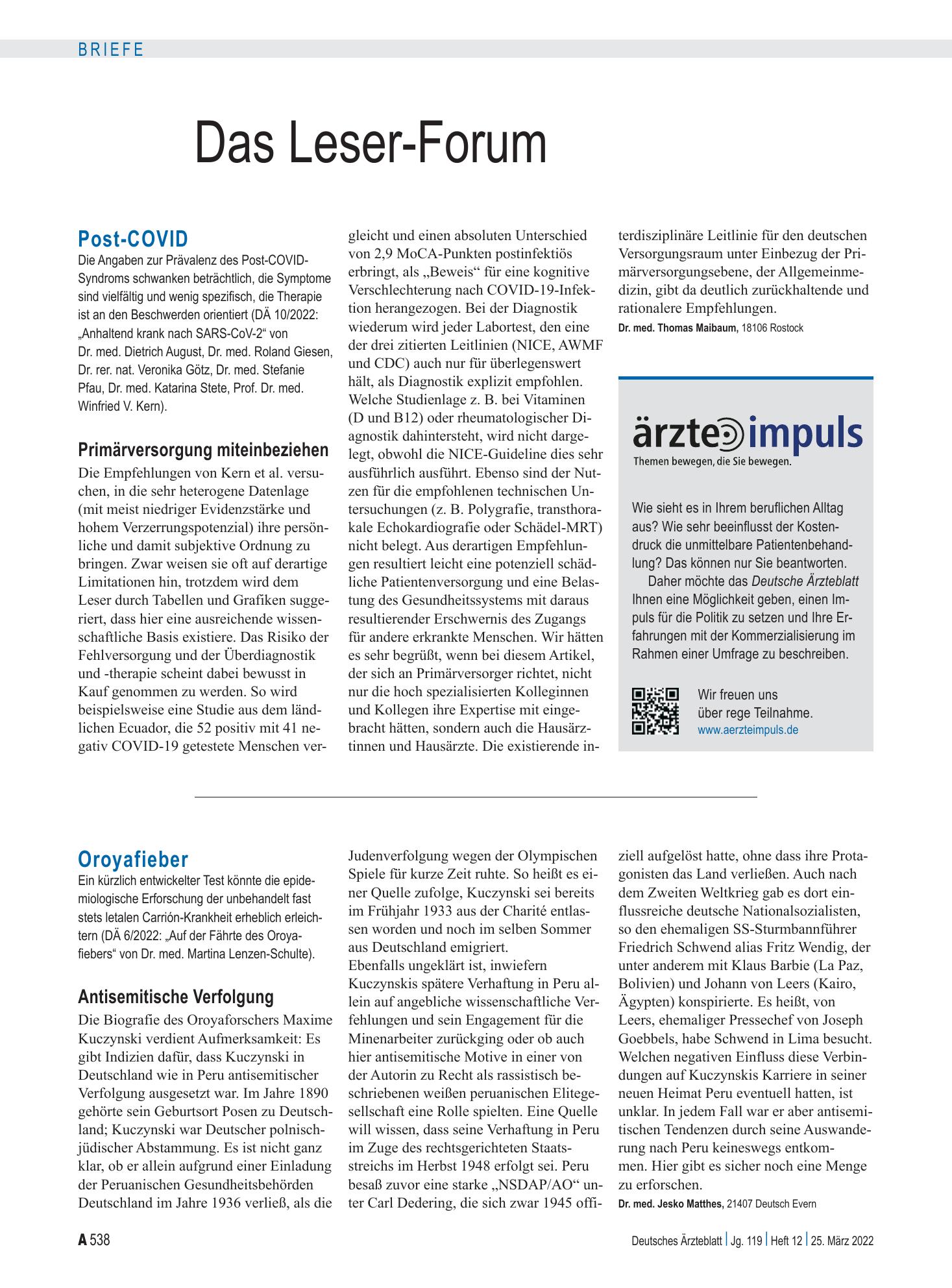 Vorschauseite 1: www.aerzteimpuls.de – Deutsches Ärzteblatt