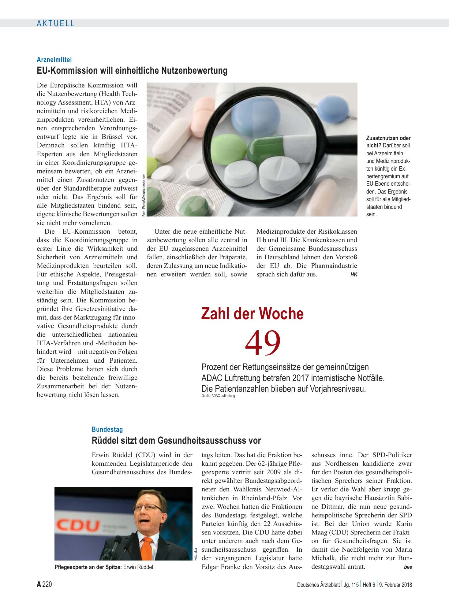 Vorschauseite 1: Zahl der Woche 49 – Deutsches Ärzteblatt