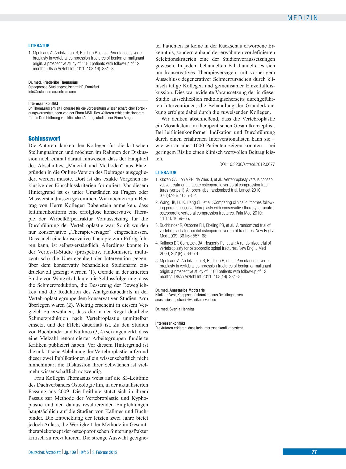 Vorschauseite 1: Schlusswort – Deutsches Ärzteblatt