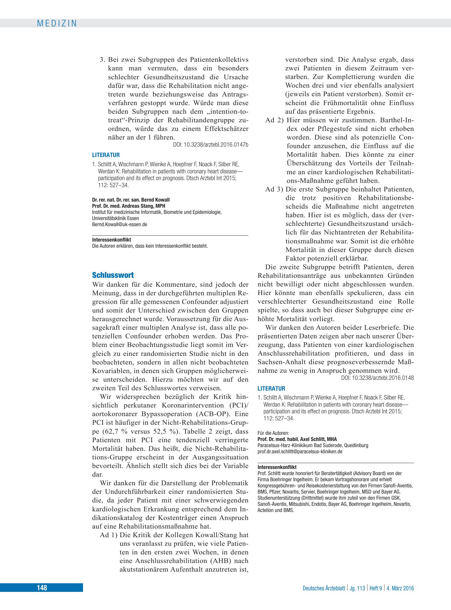 Vorschauseite 1: Schlusswort – Deutsches Ärzteblatt