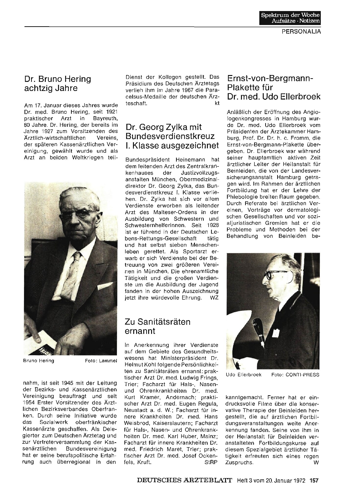 Vorschauseite 1: Dr. Bruno Hering achtzig Jahre