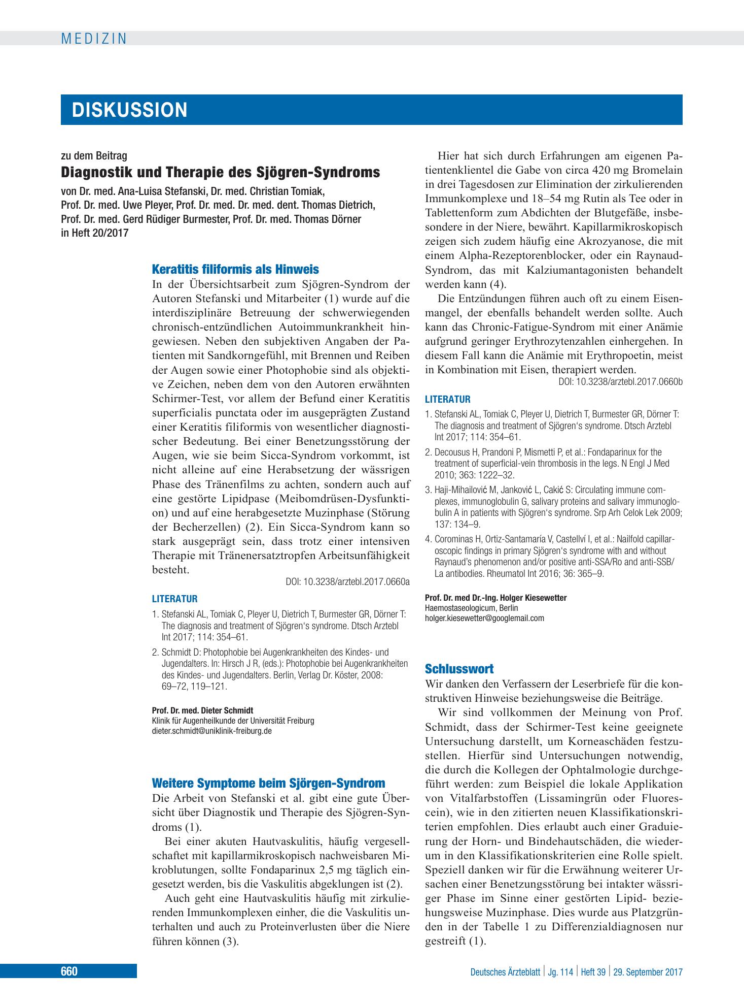 Vorschauseite 1: Schlusswort – Deutsches Ärzteblatt