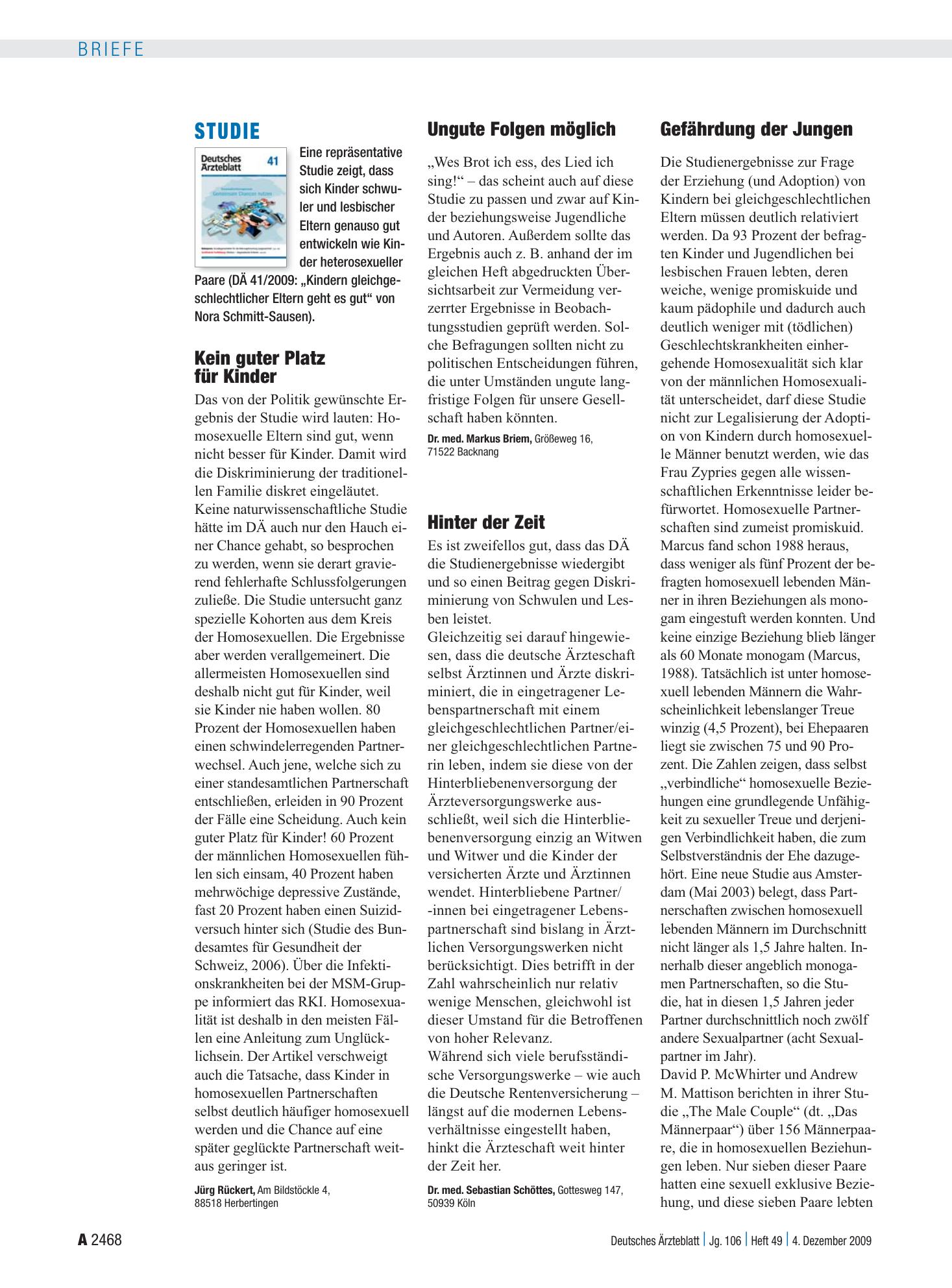 Vorschauseite 1: Studie: Hinter der Zeit – Deutsches Ärzteblatt