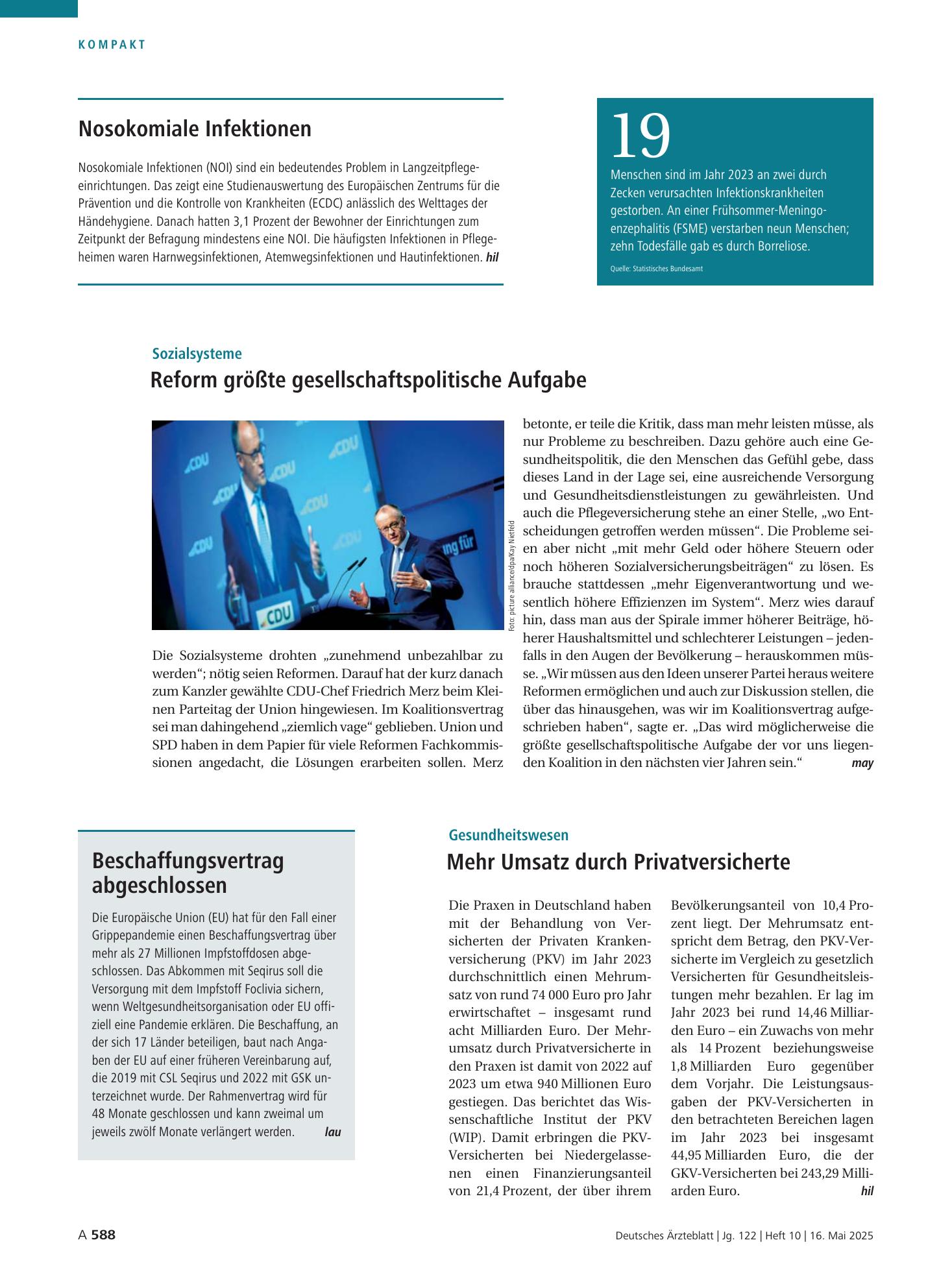 Vorschauseite 1: Nosokomiale Infektionen – Deutsches Ärzteblatt