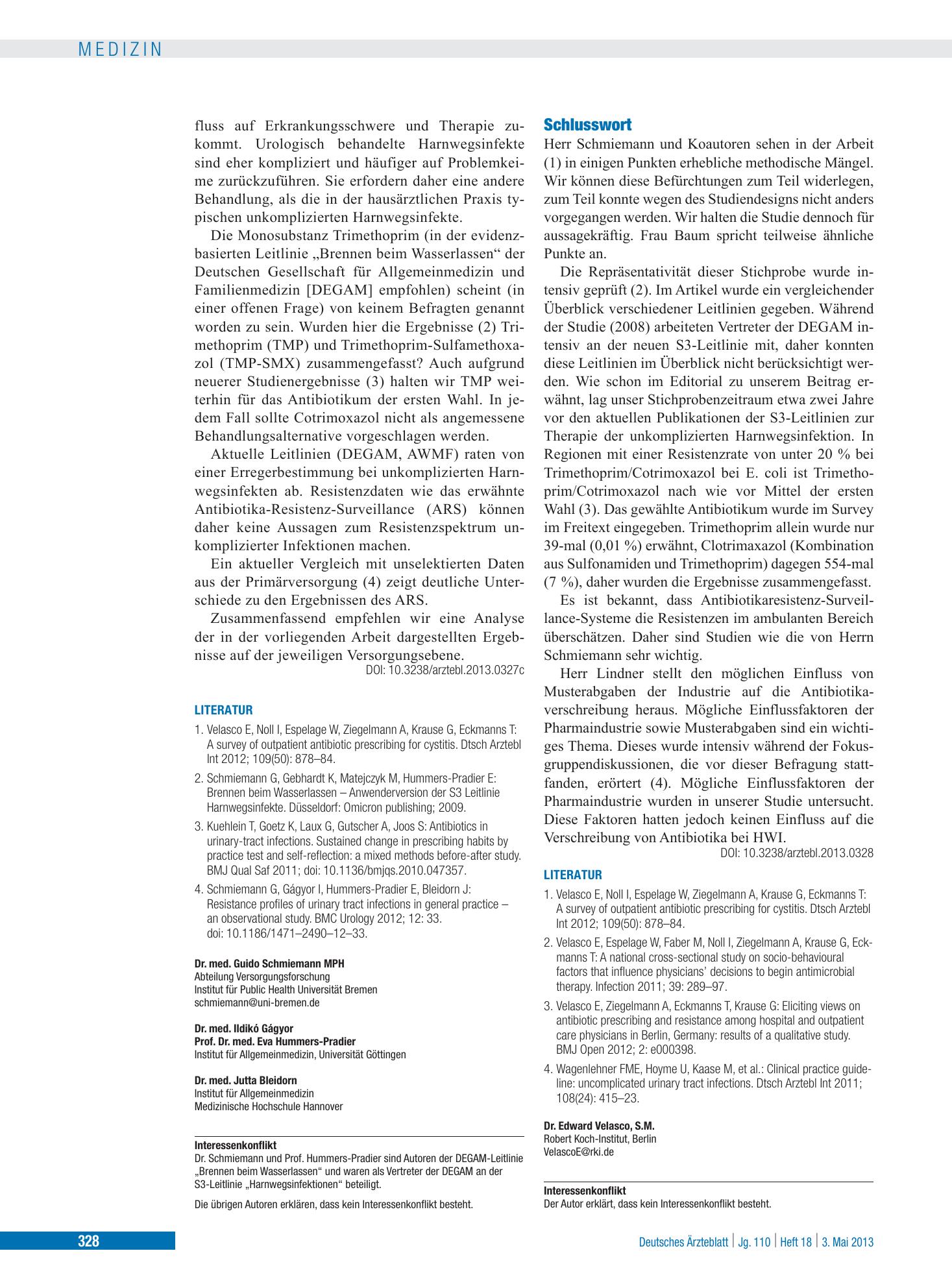 Vorschauseite 1: Schlusswort – Deutsches Ärzteblatt