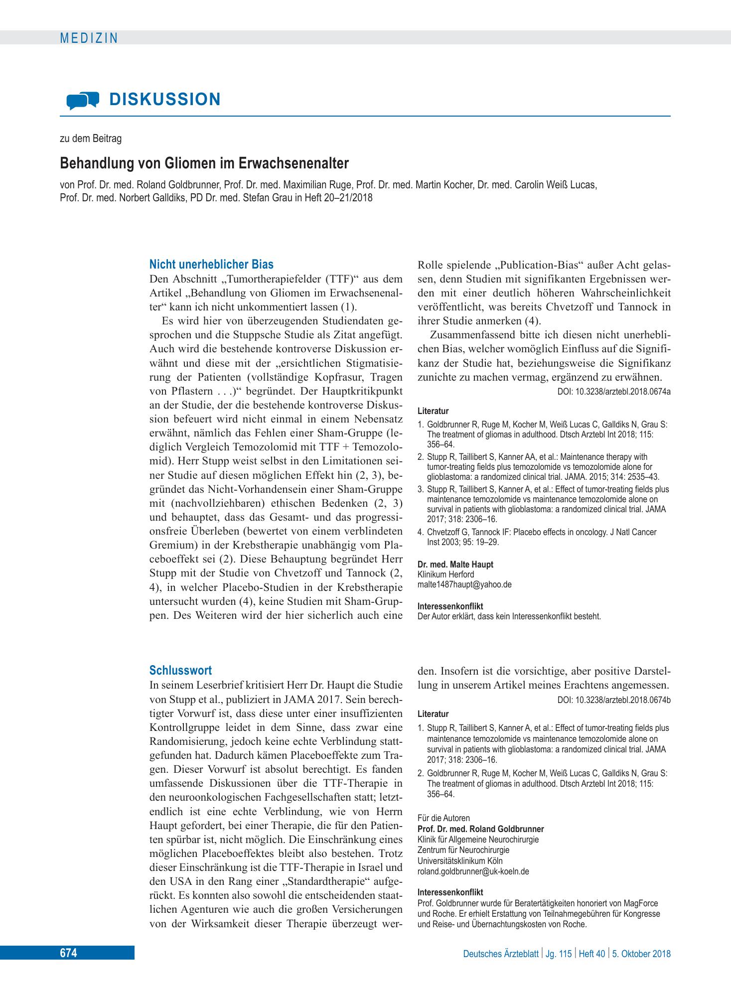 Vorschauseite 1: Schlusswort – Deutsches Ärzteblatt
