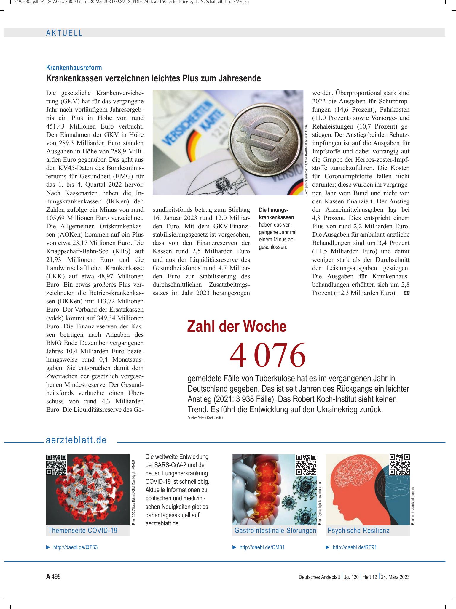 Vorschauseite 1: aerzteblatt.de – Deutsches Ärzteblatt