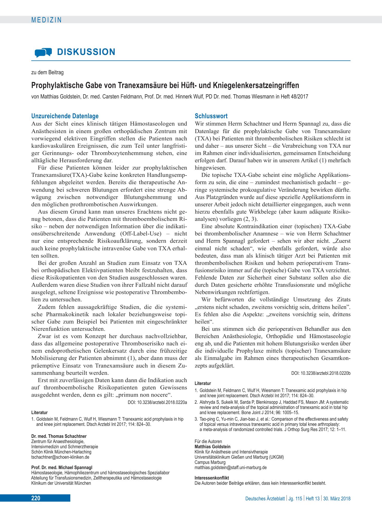 Vorschauseite 1: Schlusswort – Deutsches Ärzteblatt