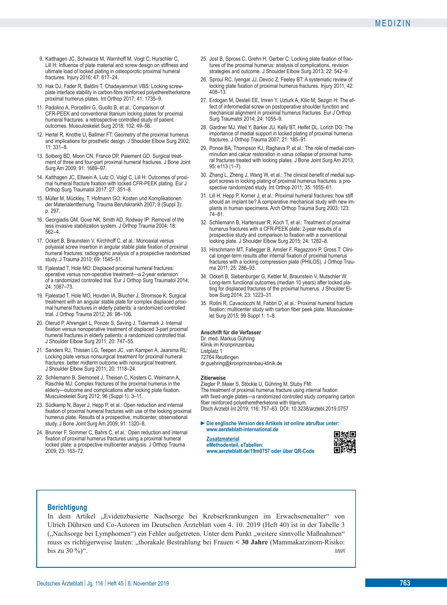 Vorschauseite 1: Berichtigung – Deutsches Ärzteblatt