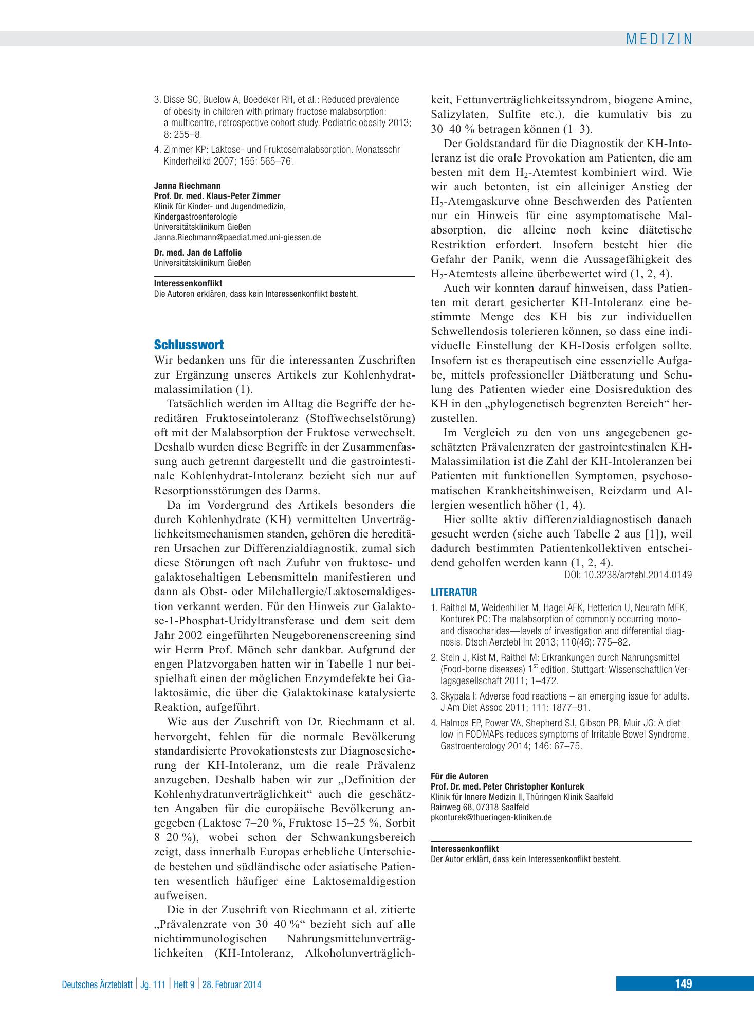 Vorschauseite 1: Schlusswort – Deutsches Ärzteblatt