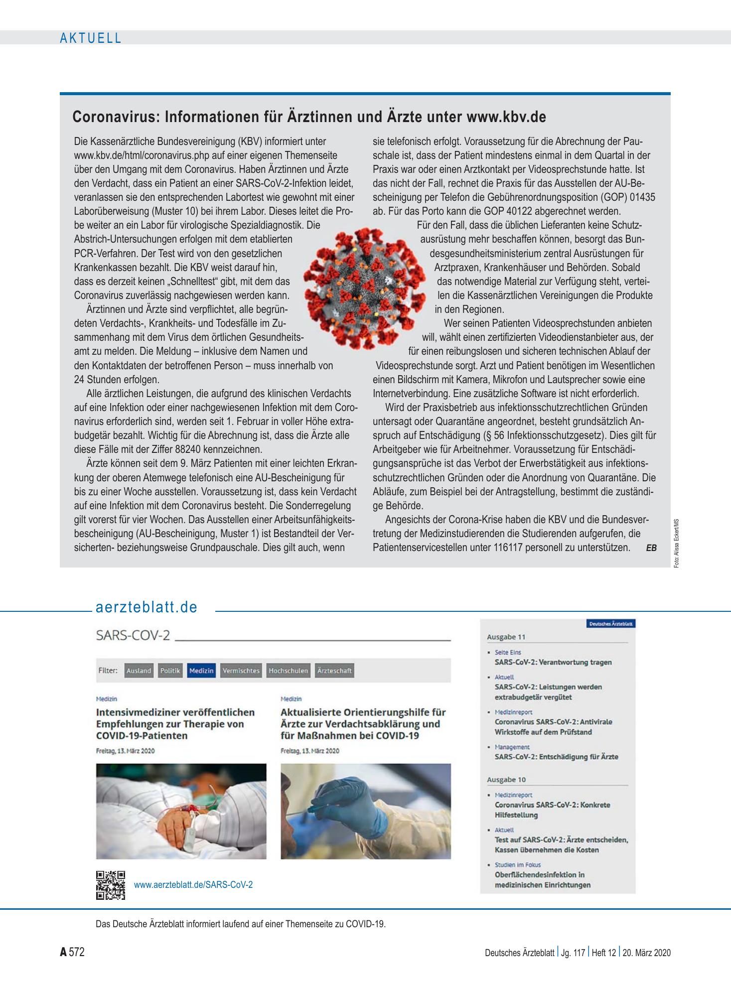 Vorschauseite 1: aerzteblatt.de – Deutsches Ärzteblatt