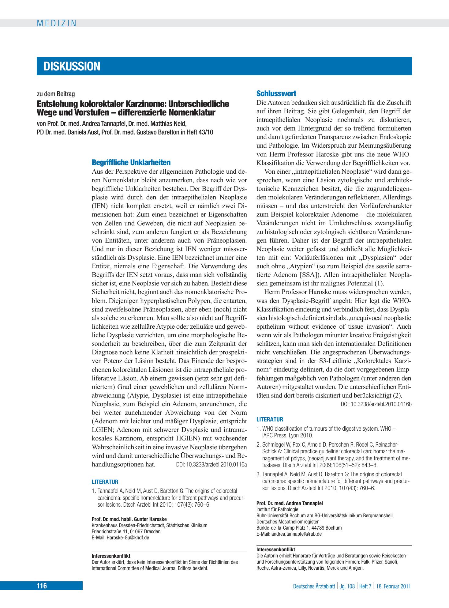 Vorschauseite 1: Schlusswort – Deutsches Ärzteblatt