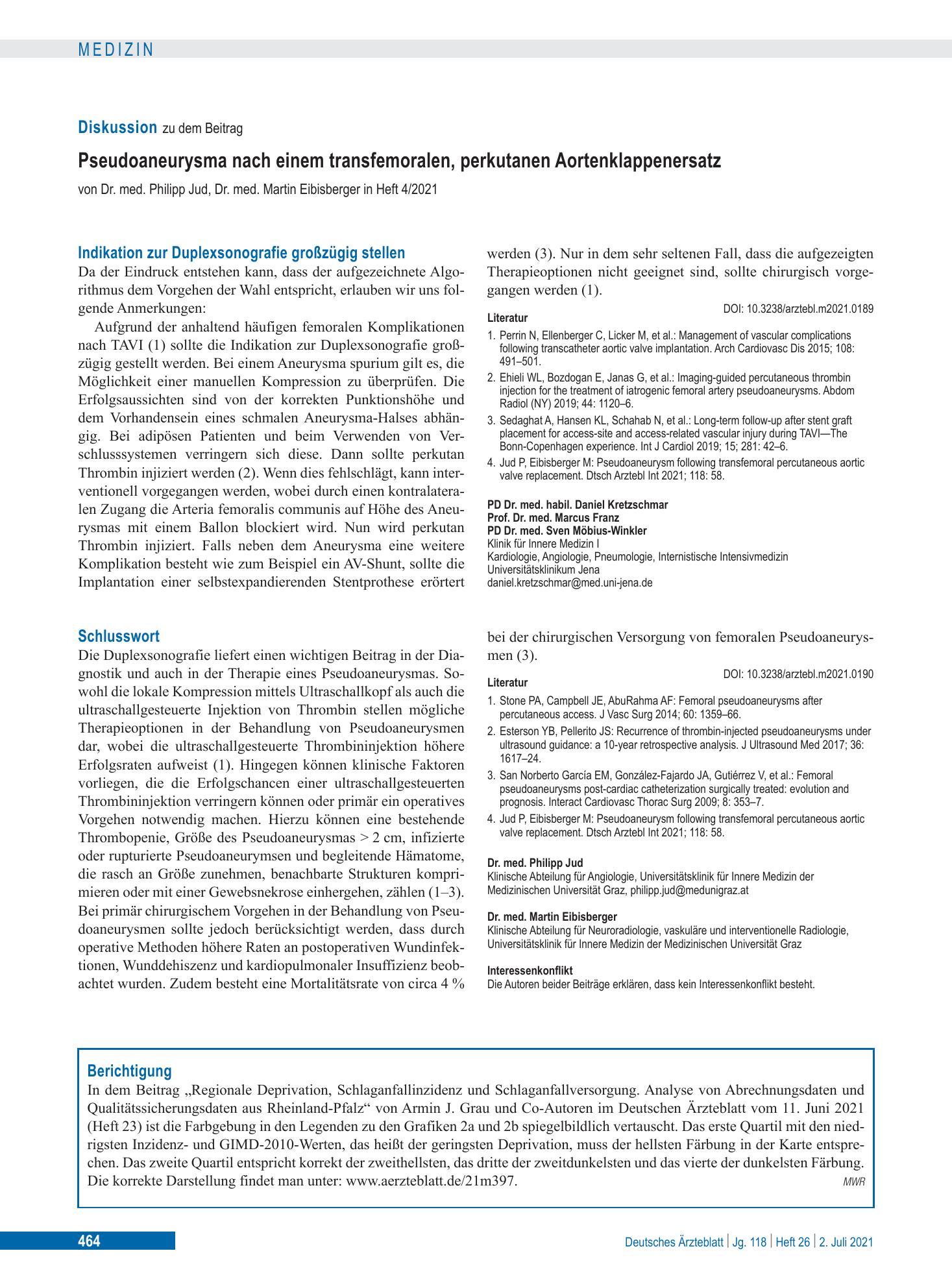 Vorschauseite 1: Schlusswort – Deutsches Ärzteblatt