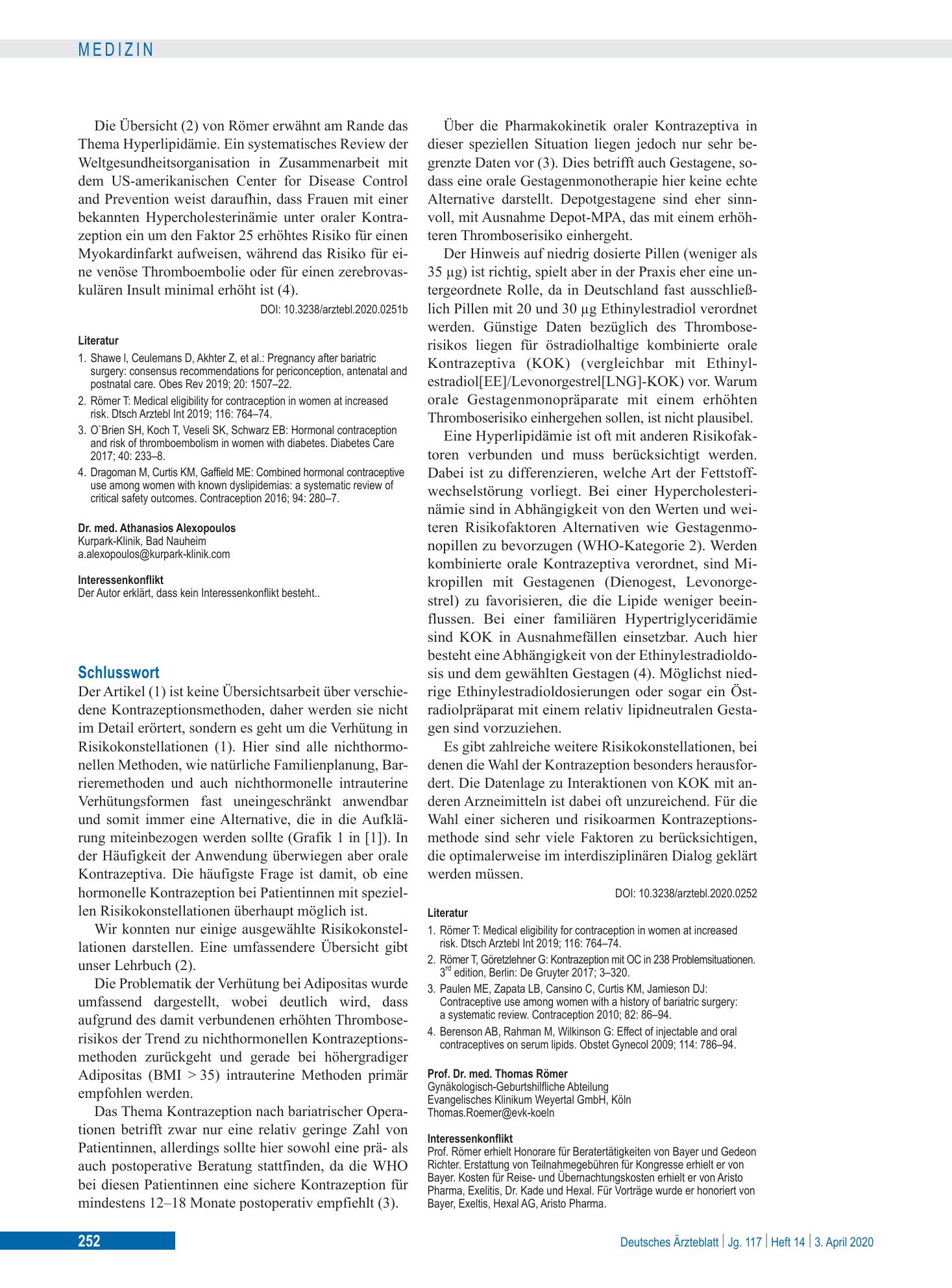 Vorschauseite 1: Schlusswort – Deutsches Ärzteblatt