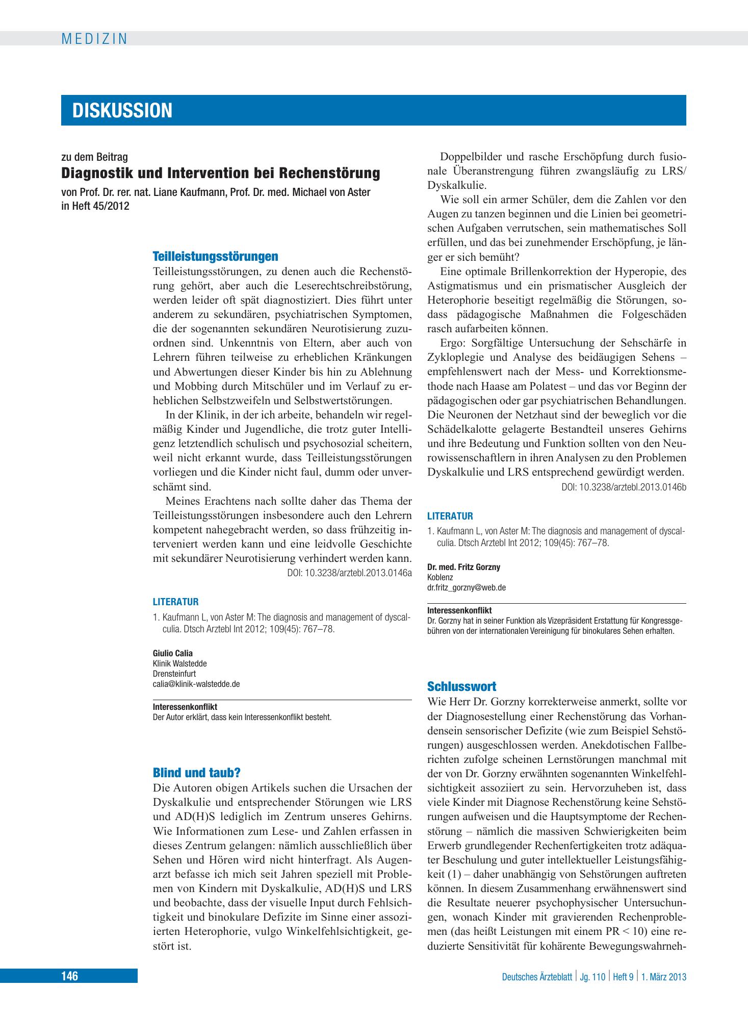 Vorschauseite 1: Schlusswort – Deutsches Ärzteblatt