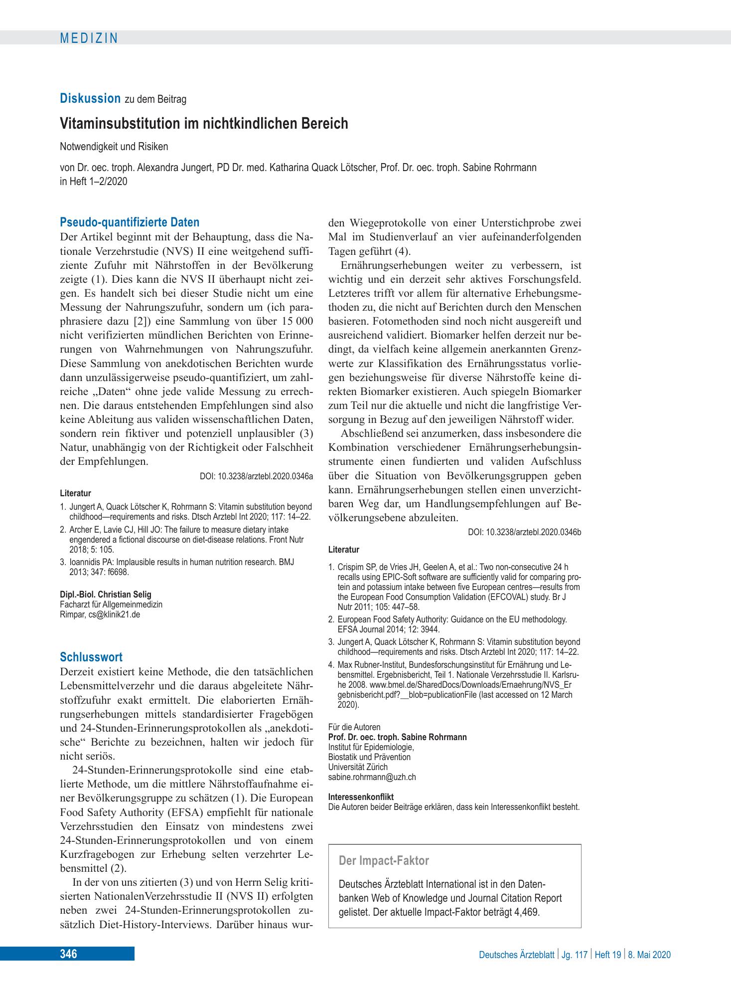 Vorschauseite 1: Pseudo-quantifizierte Daten – Deutsches Ärzteblatt